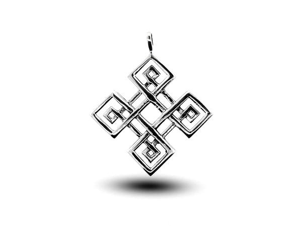 Four-Pointed Celtic Knot Pendant