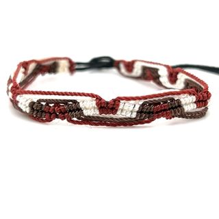 A Super Silver Colorful Friendship Bracelet on a white background, perfect for everyday style.