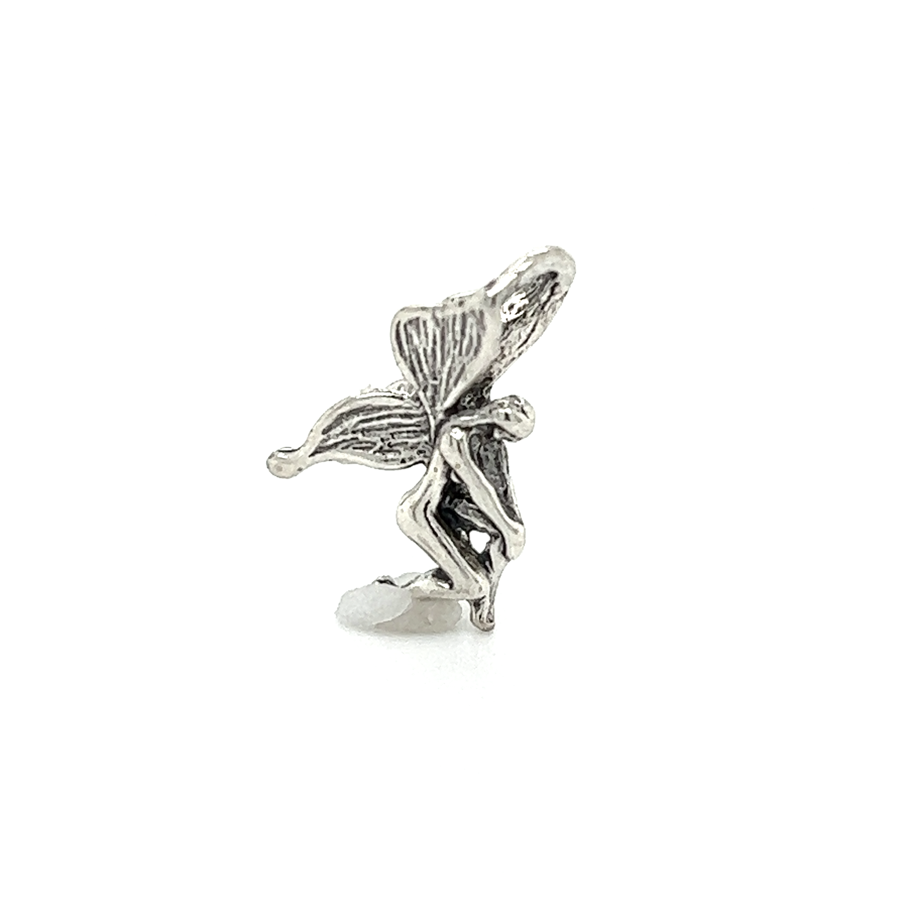 A Super Silver Fairy Charms ring, filled with enchantment and magic, against a white background.