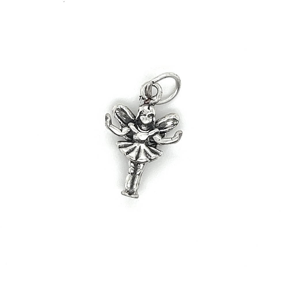 
                  
                    A magical Super Silver fairy charm on a serene white background.
                  
                