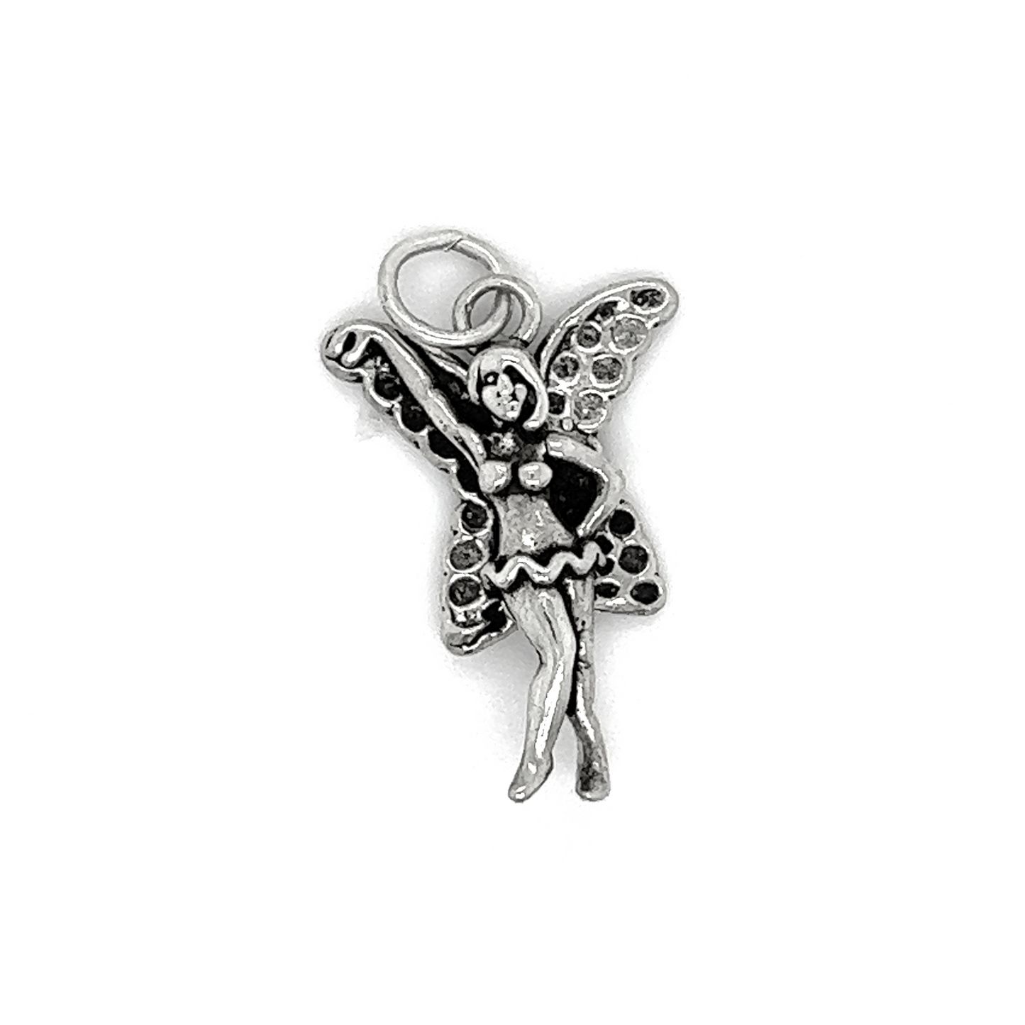 
                  
                    A Super Silver Fairy Charms with enchanting powers on a white background.
                  
                