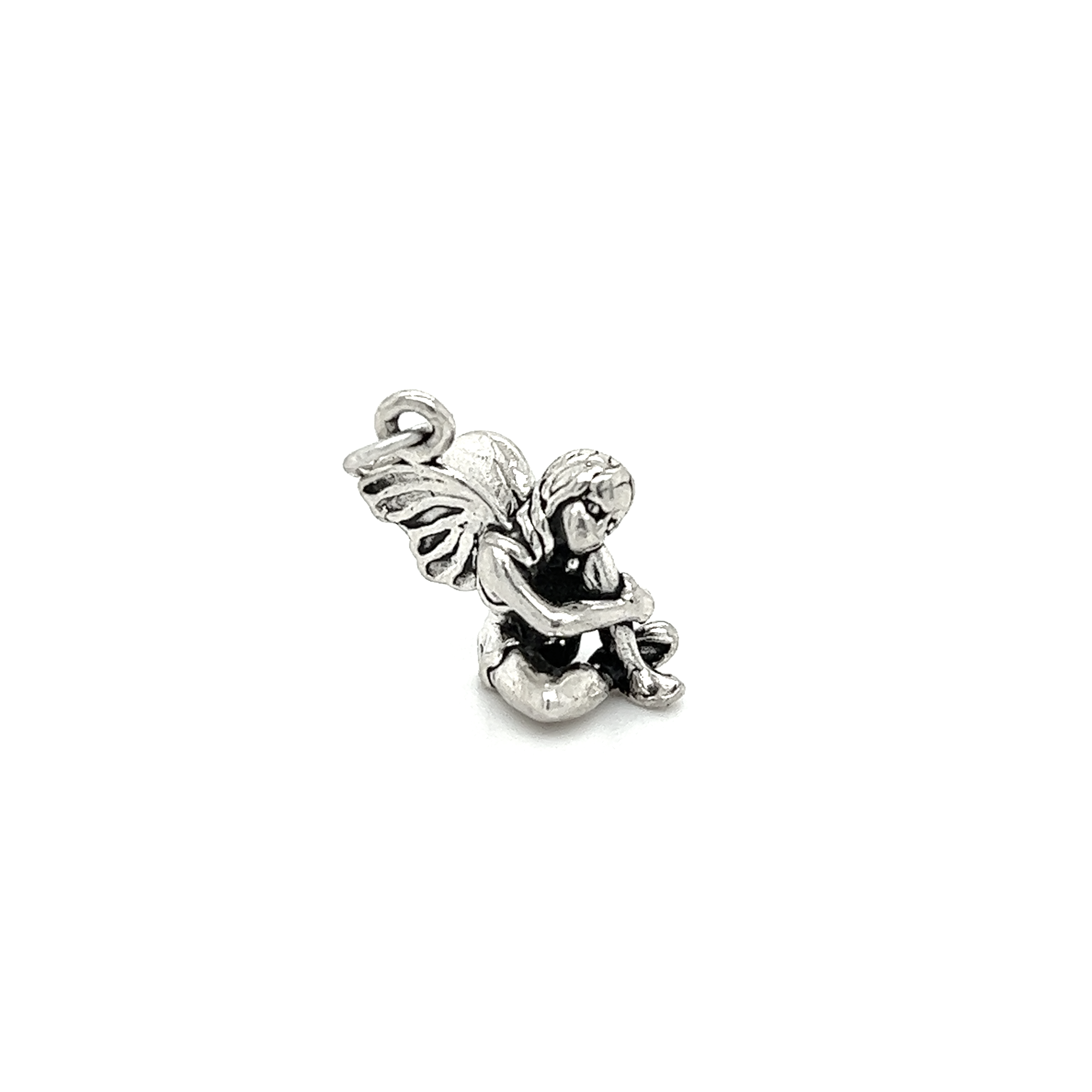 A Super Silver Fairy Charm with a touch of magic on a white background.