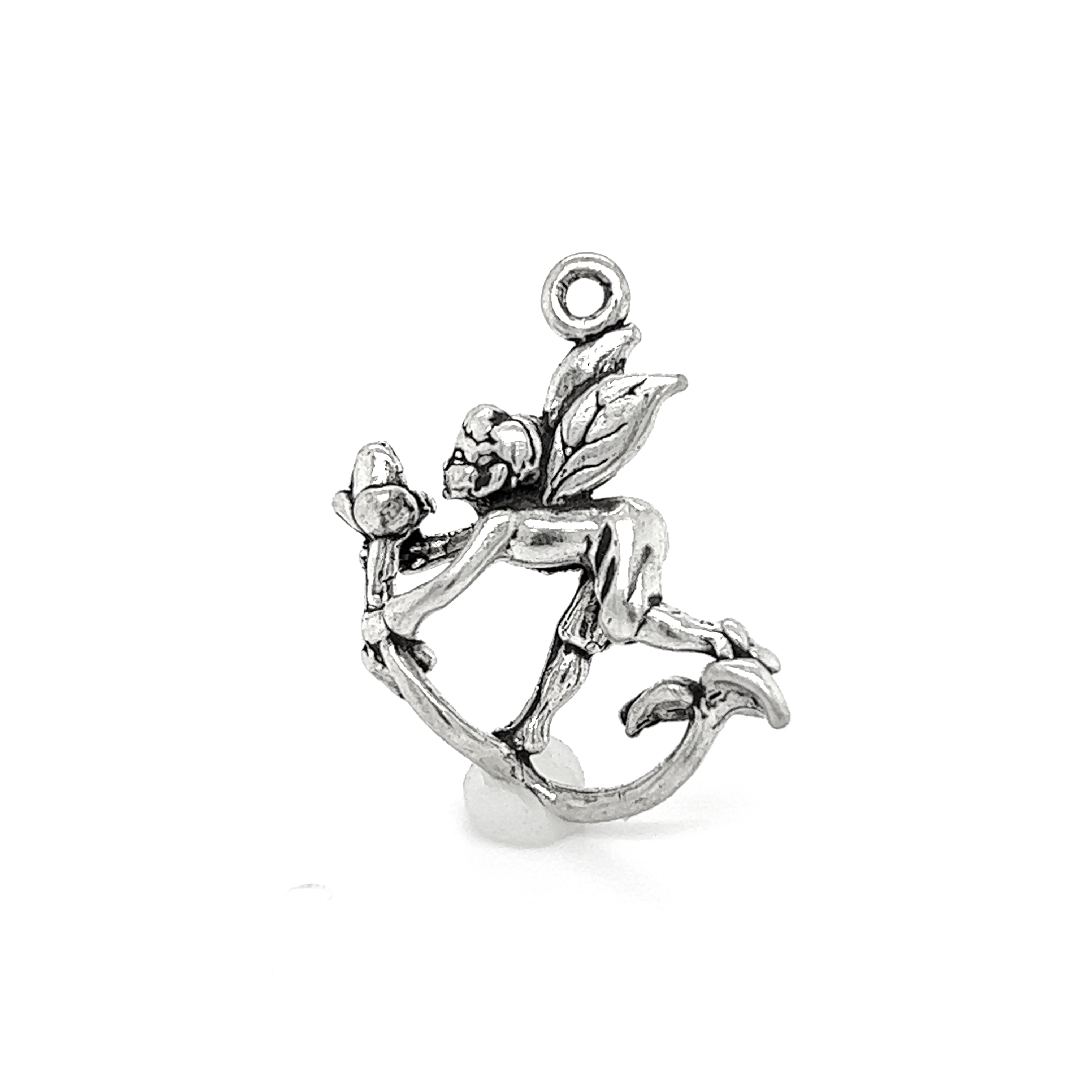 An enchanting sterling silver bird charm from the Super Silver Pixie Charms Collection.