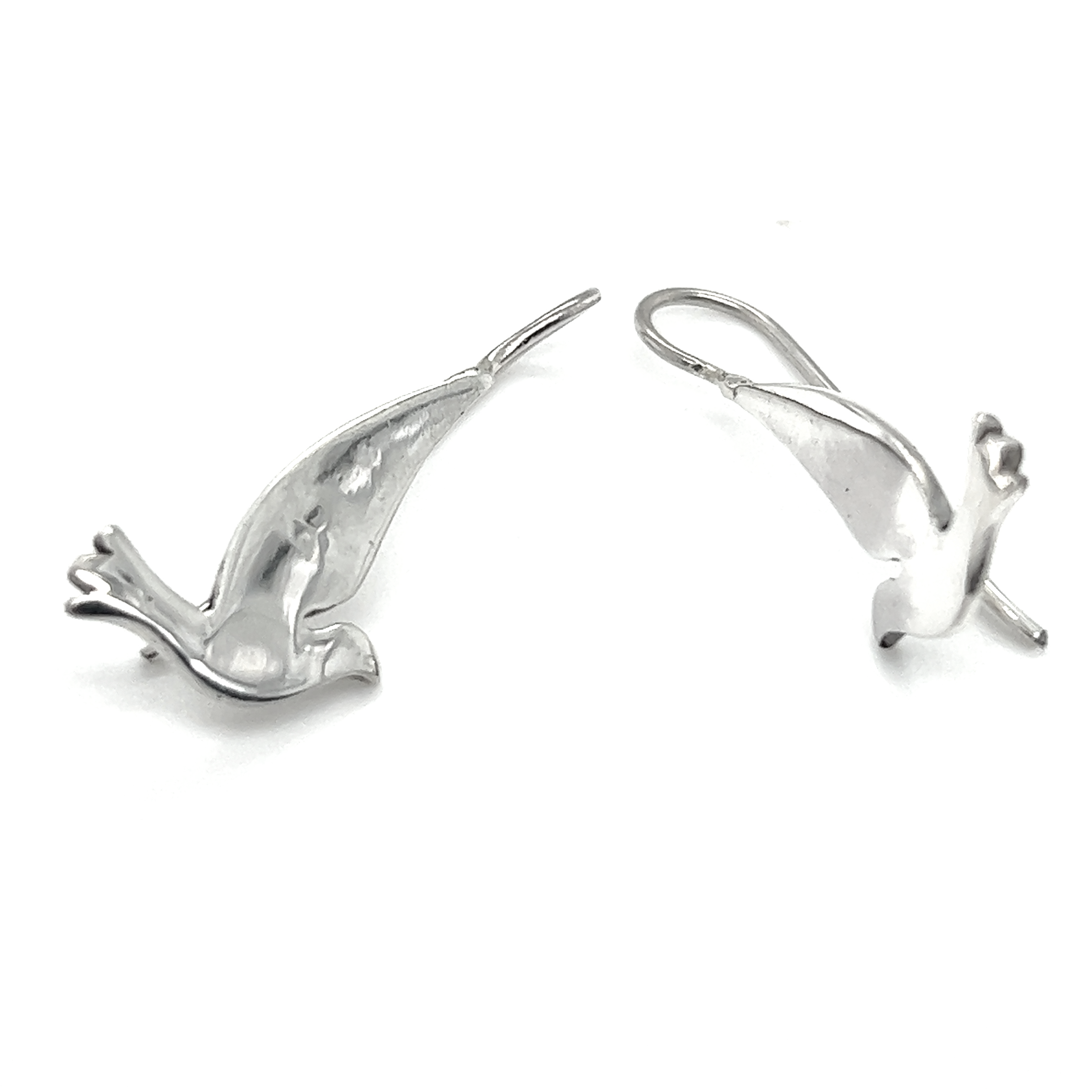 Sterling silver shop dove earrings