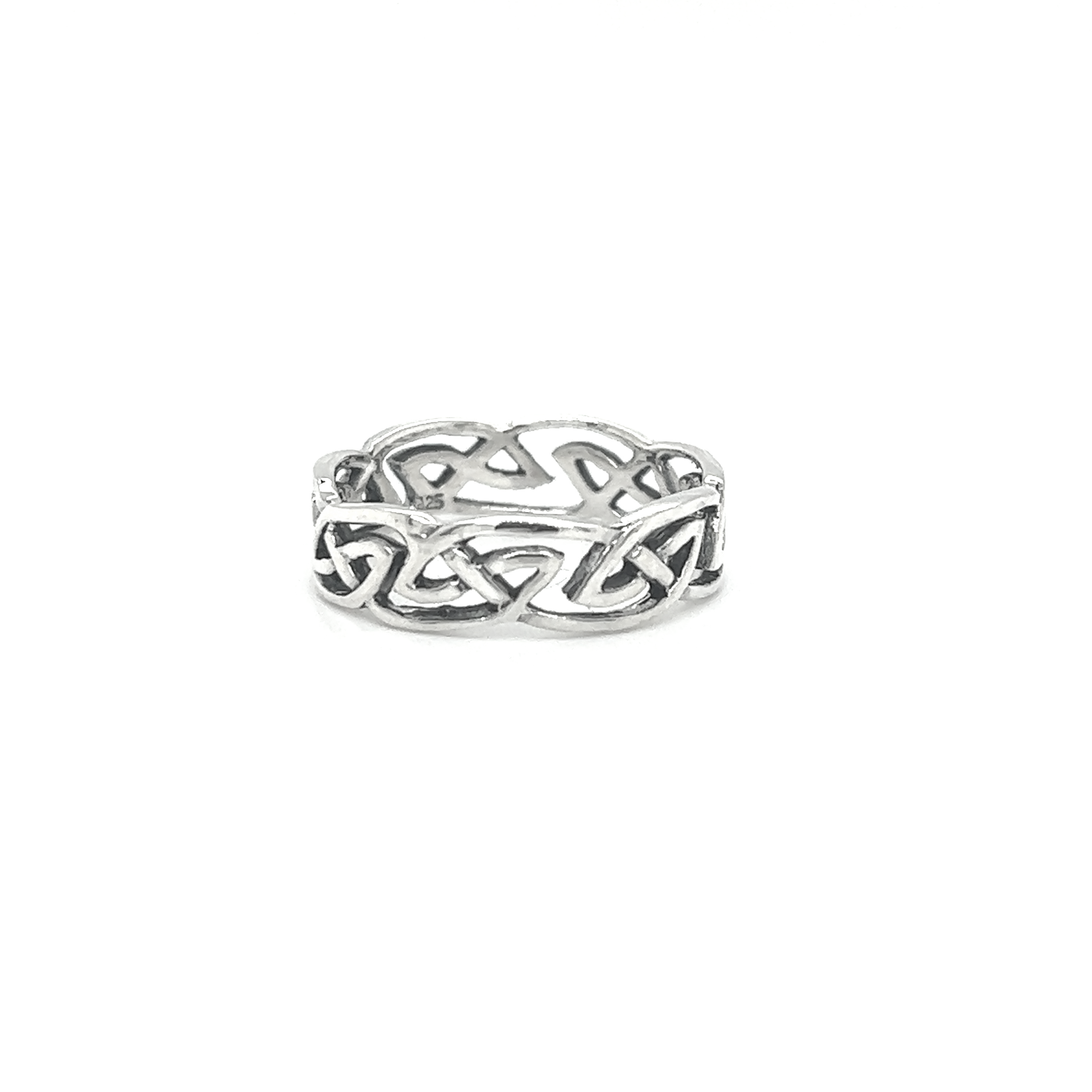 Wavy Celtic Band Ring by Super Silver .925 Sterling Silver ring.