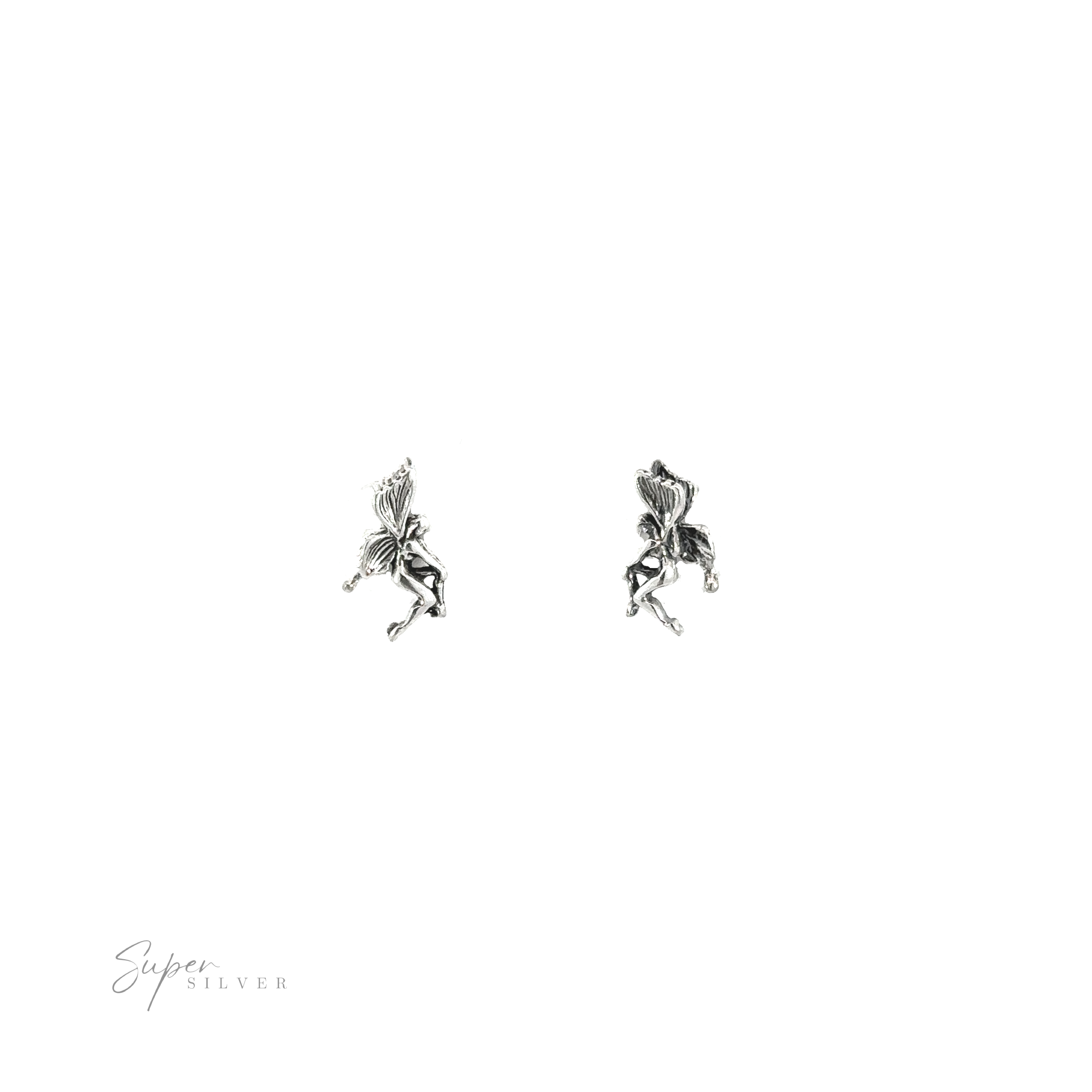 A pair of enchanting Fairy Studs on a white background.