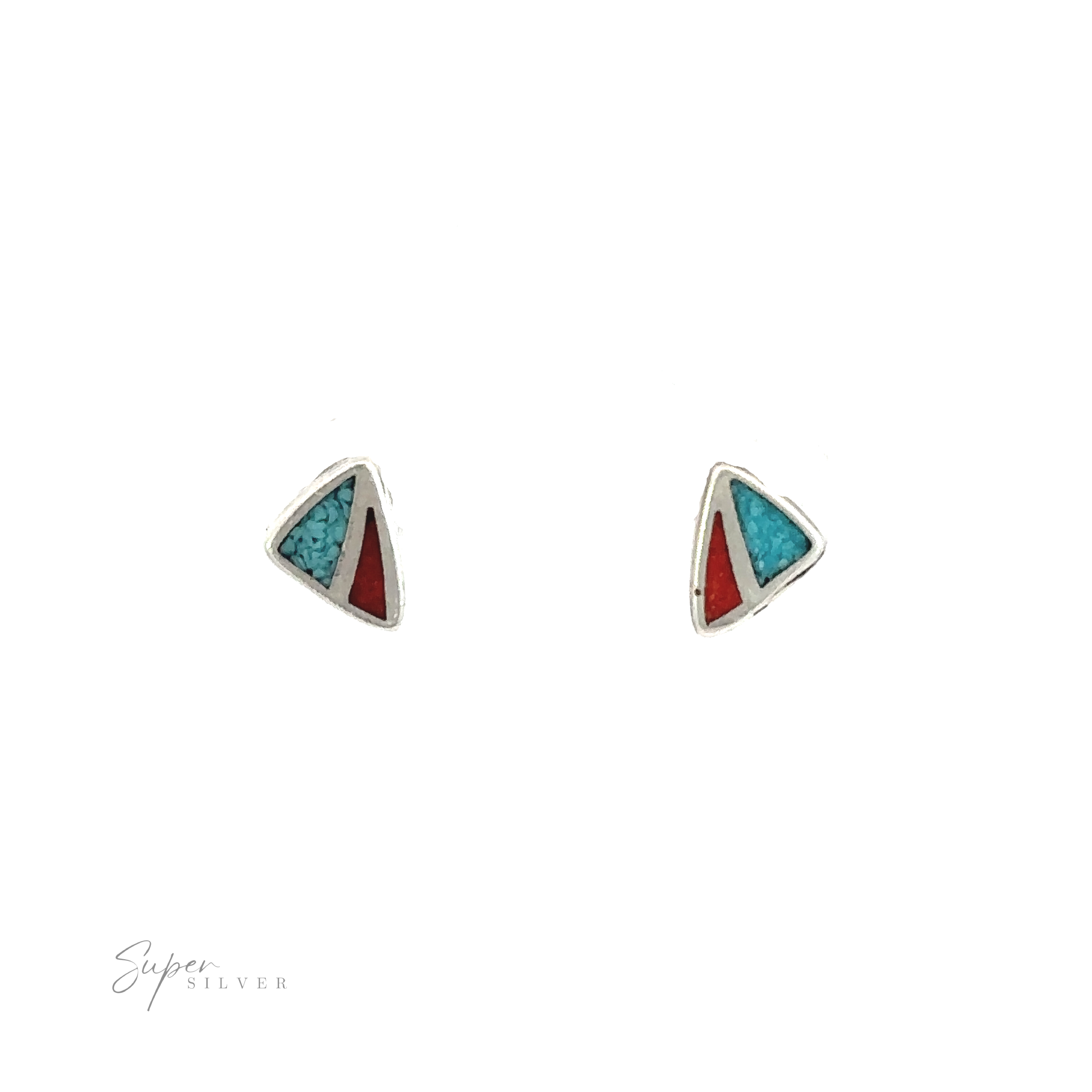 Turquoise triangle online earrings