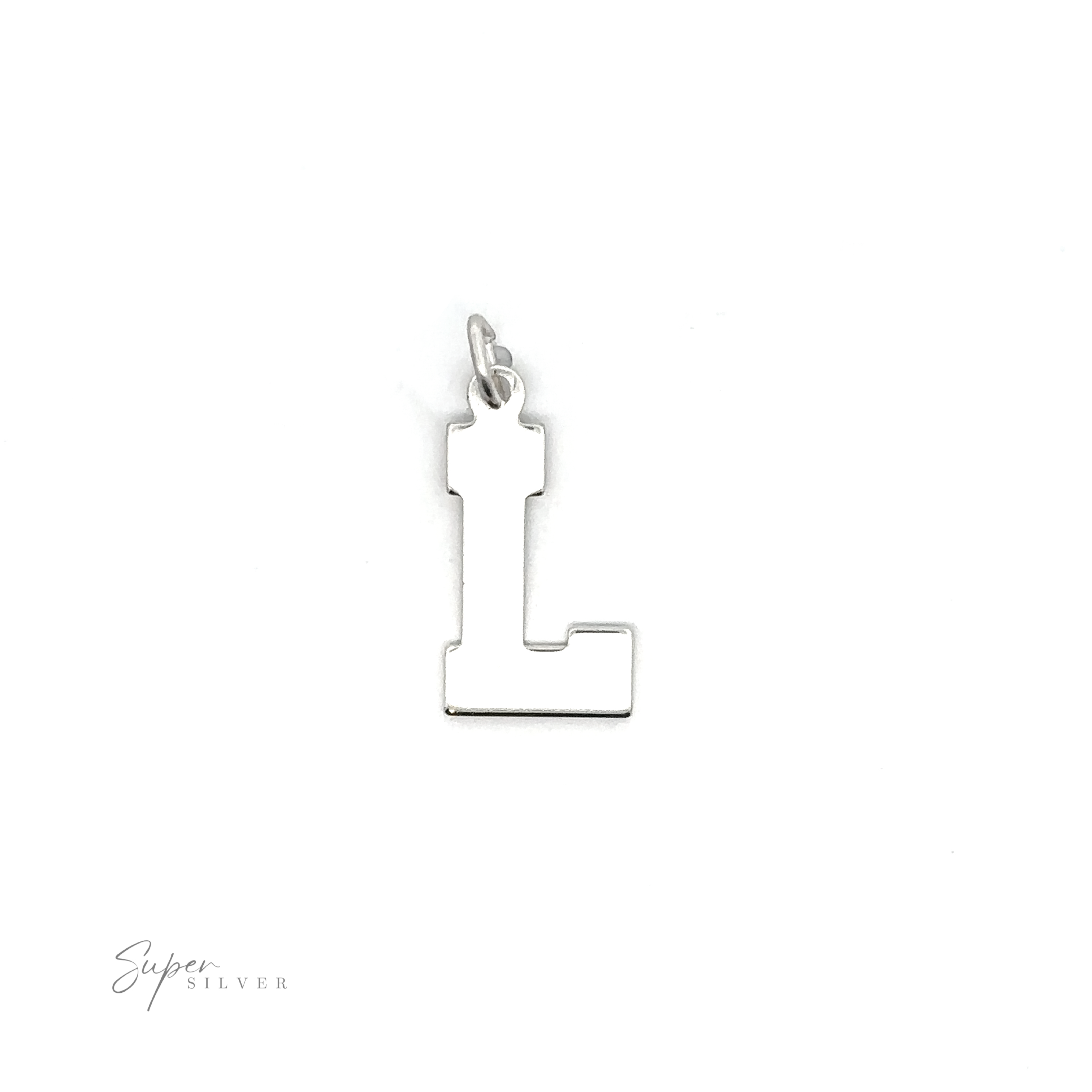 An Alphabet Charms, perfect for personalization, on a white background.
