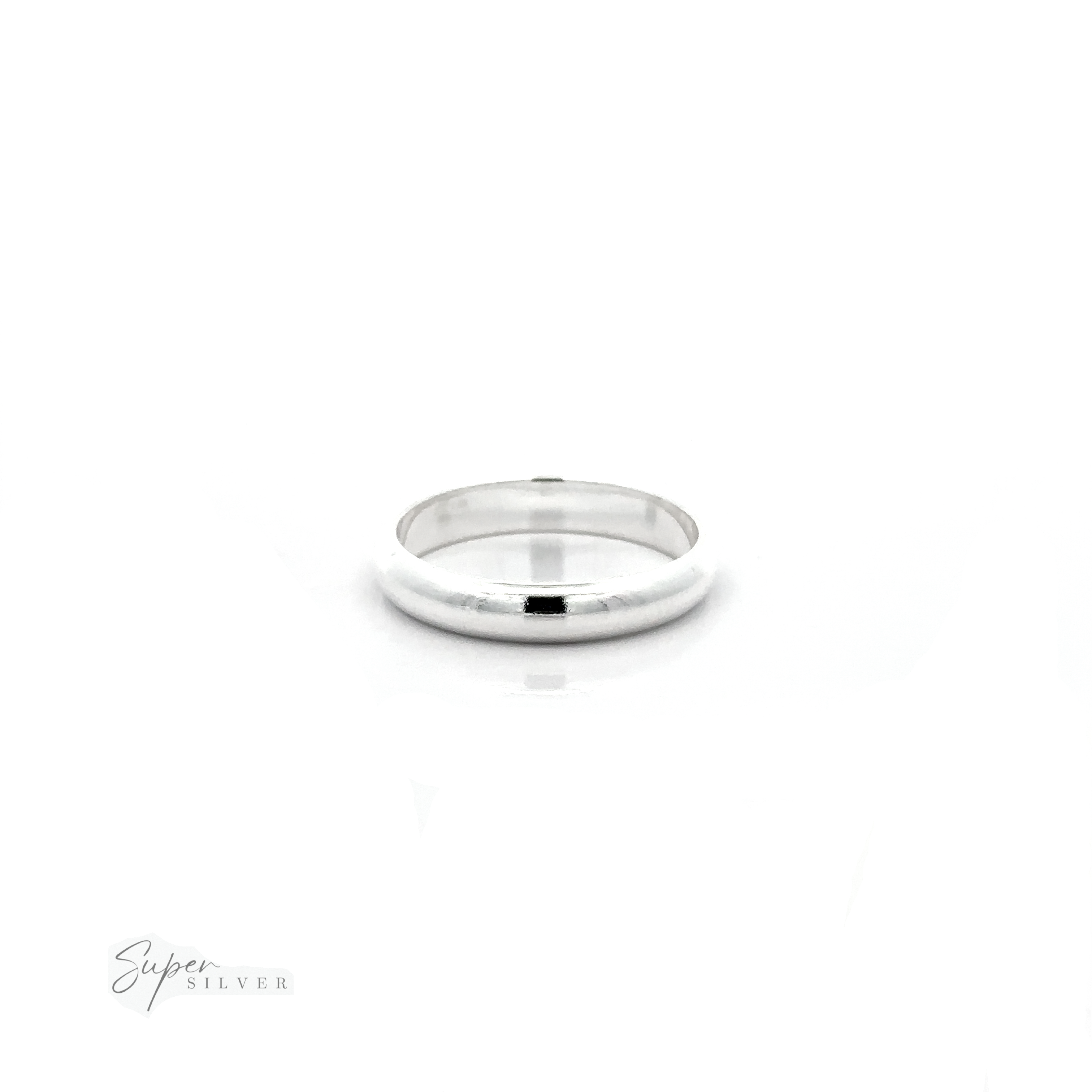 A simple 4mm Plain Band on a plain white background.