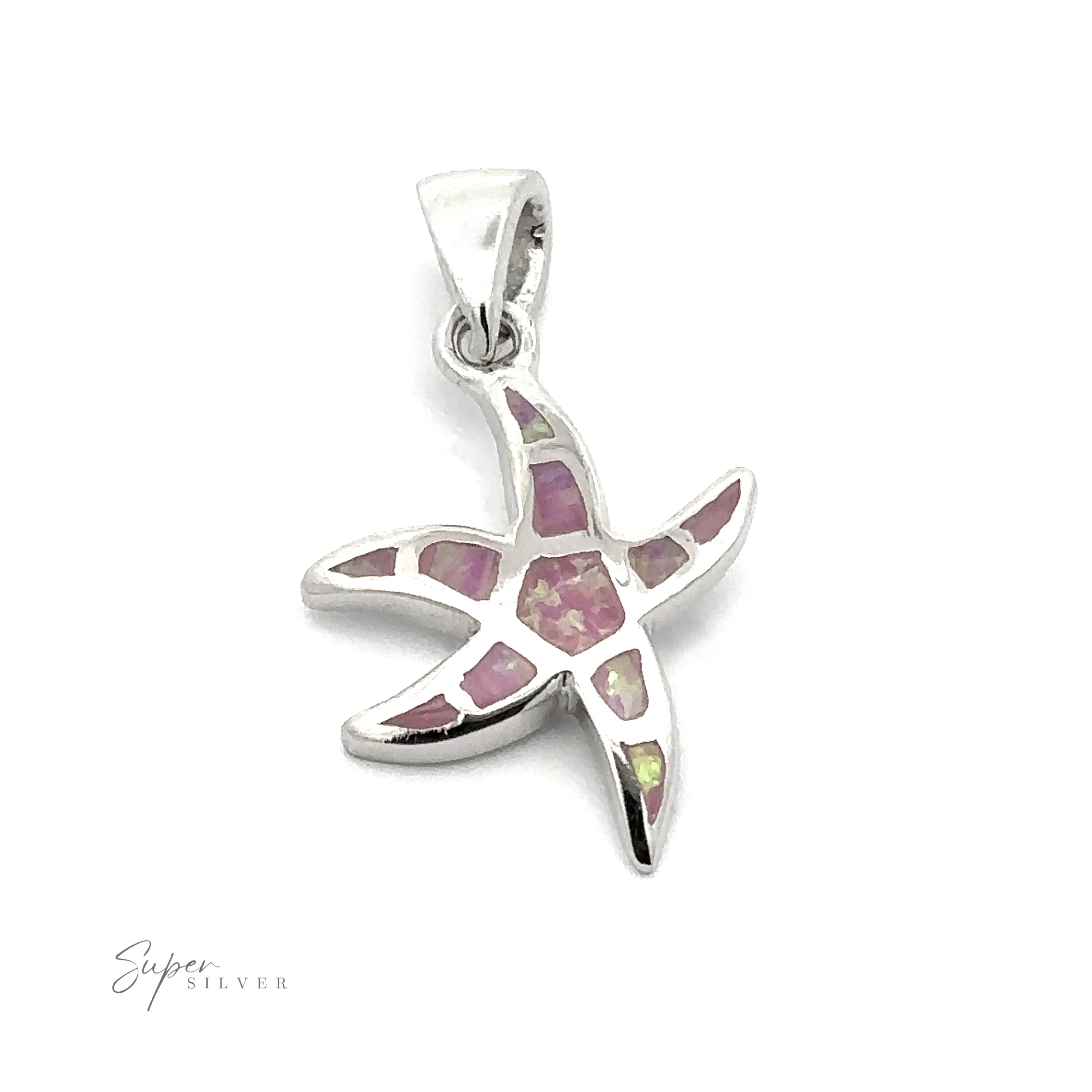Lab-Created Opal Sea Star Pendant