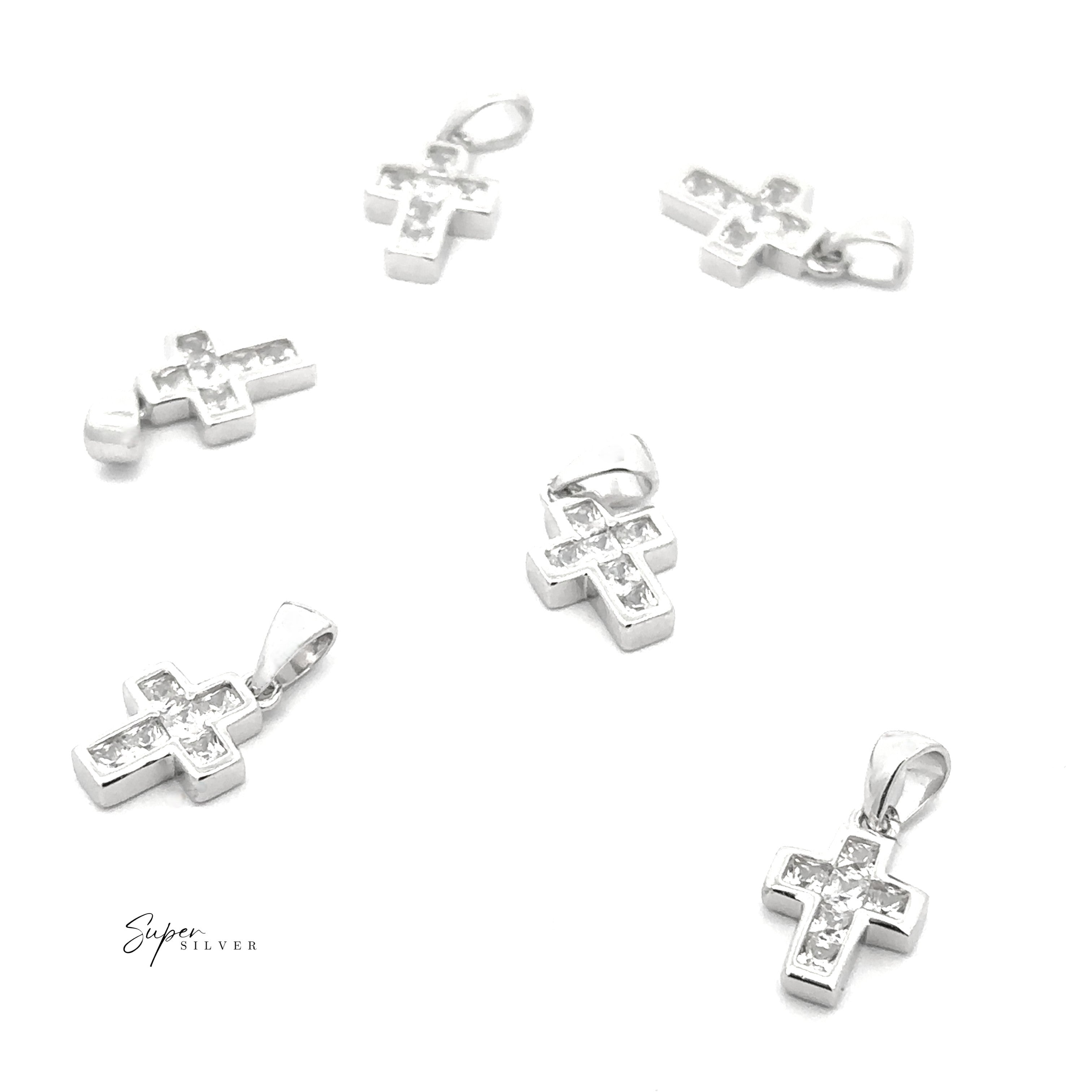 Tiny Cubic Zirconia Cross