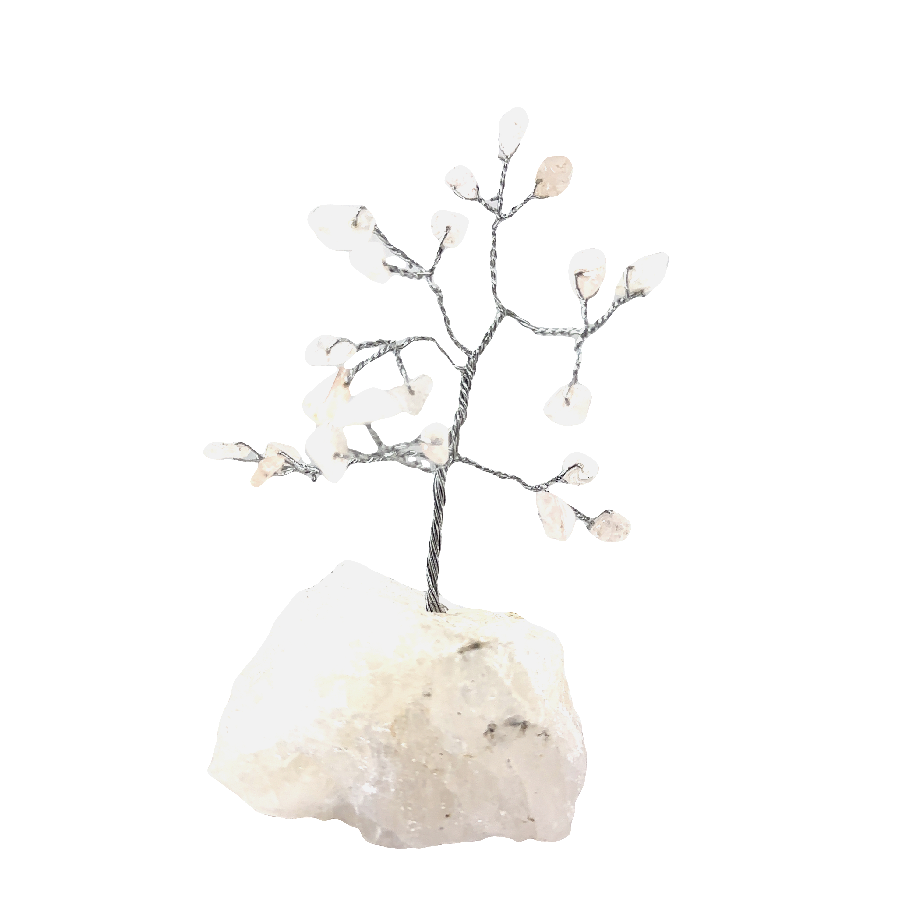 A stunning Delicate Wire Tree with Gemstones, serving as an exquisite home decor accent.