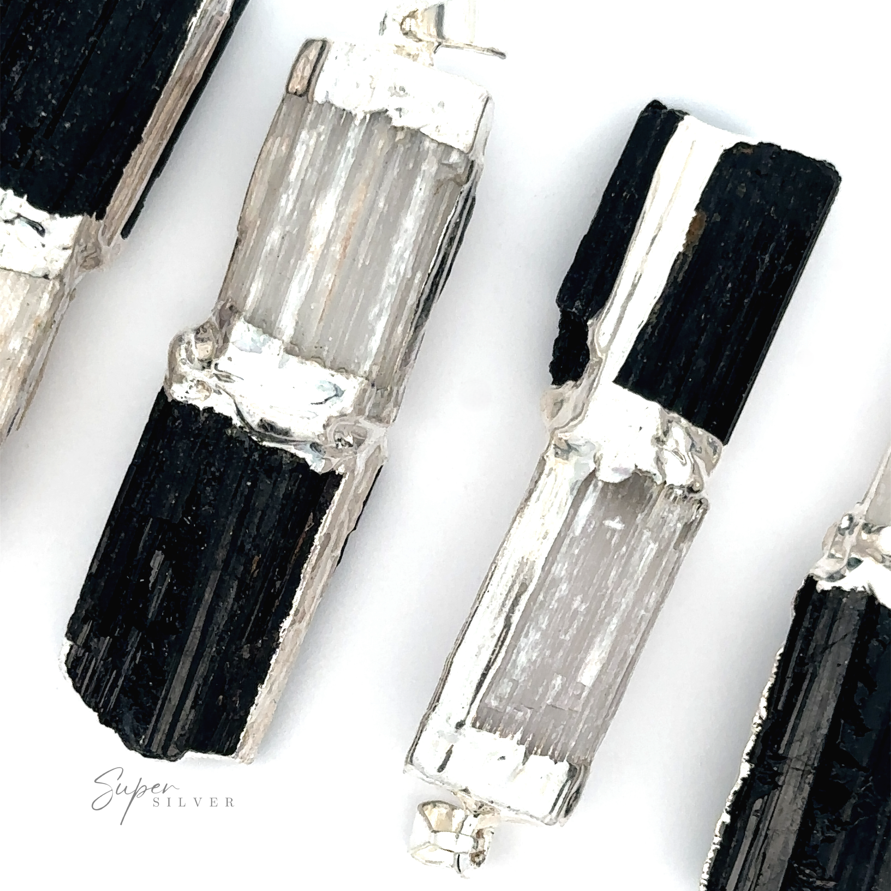 Tourmaline and Selenite Pendant