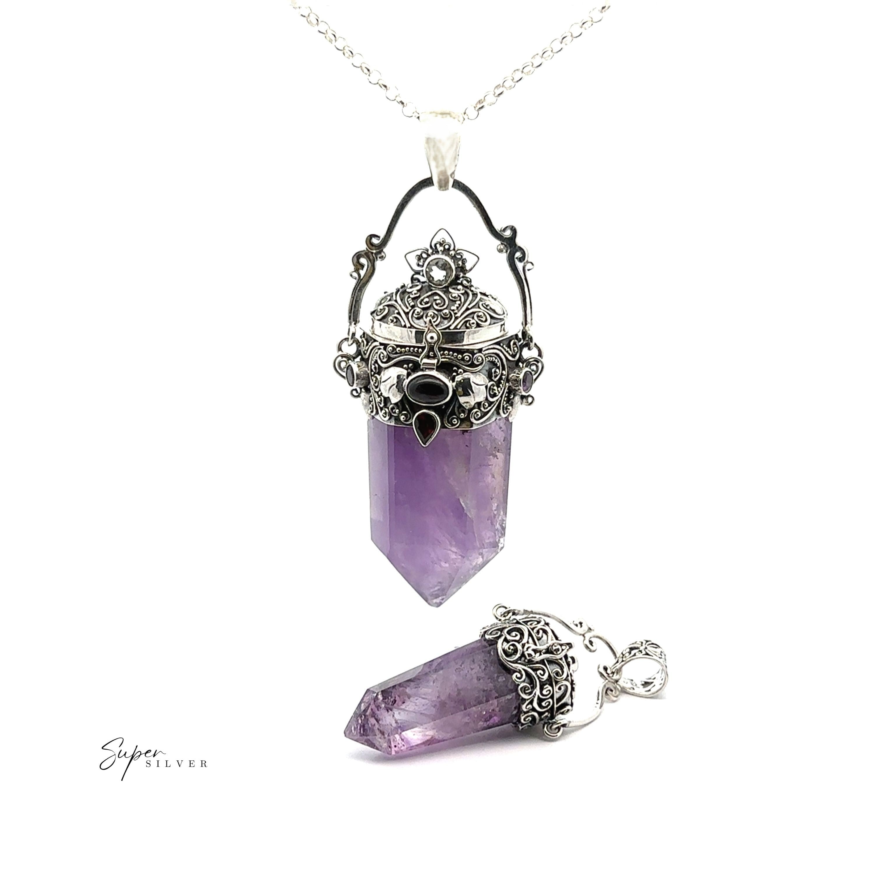 Phenomenal Amethyst Poison Pendant