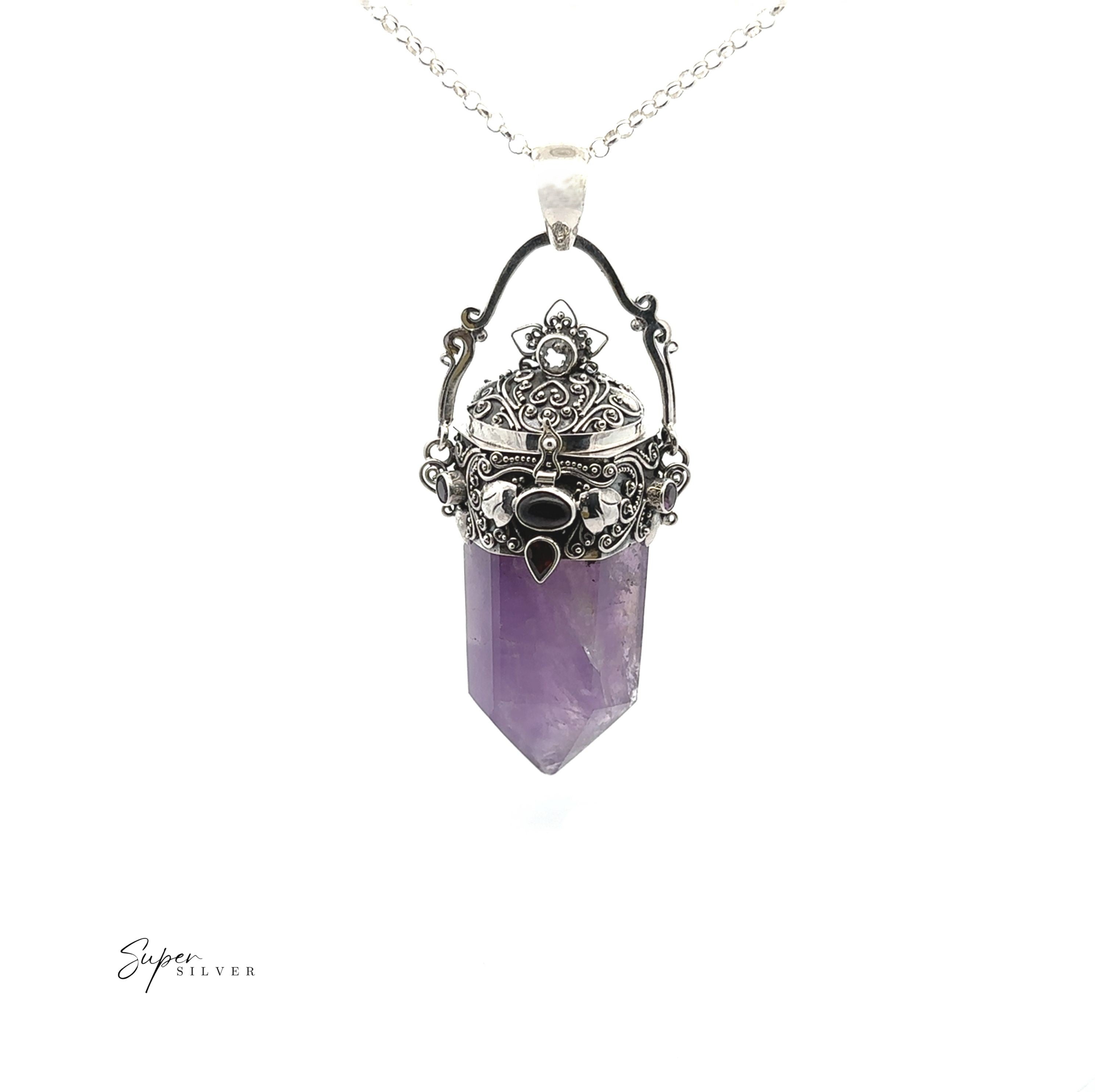 Phenomenal Amethyst Poison Pendant
