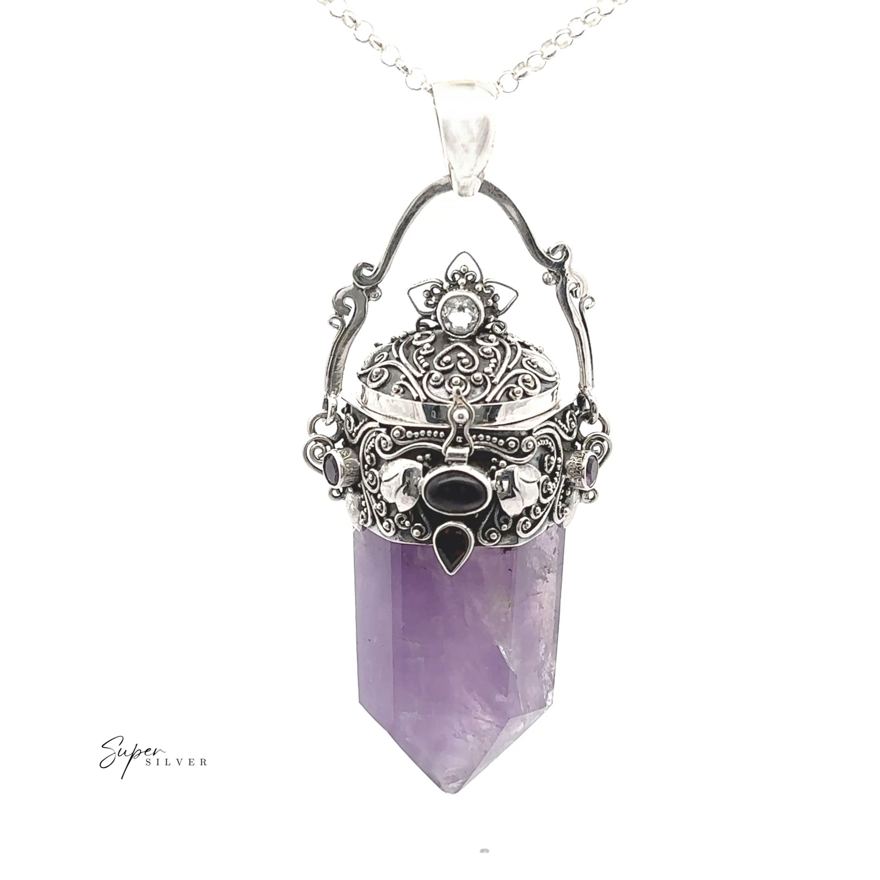 Phenomenal Amethyst Poison Pendant
