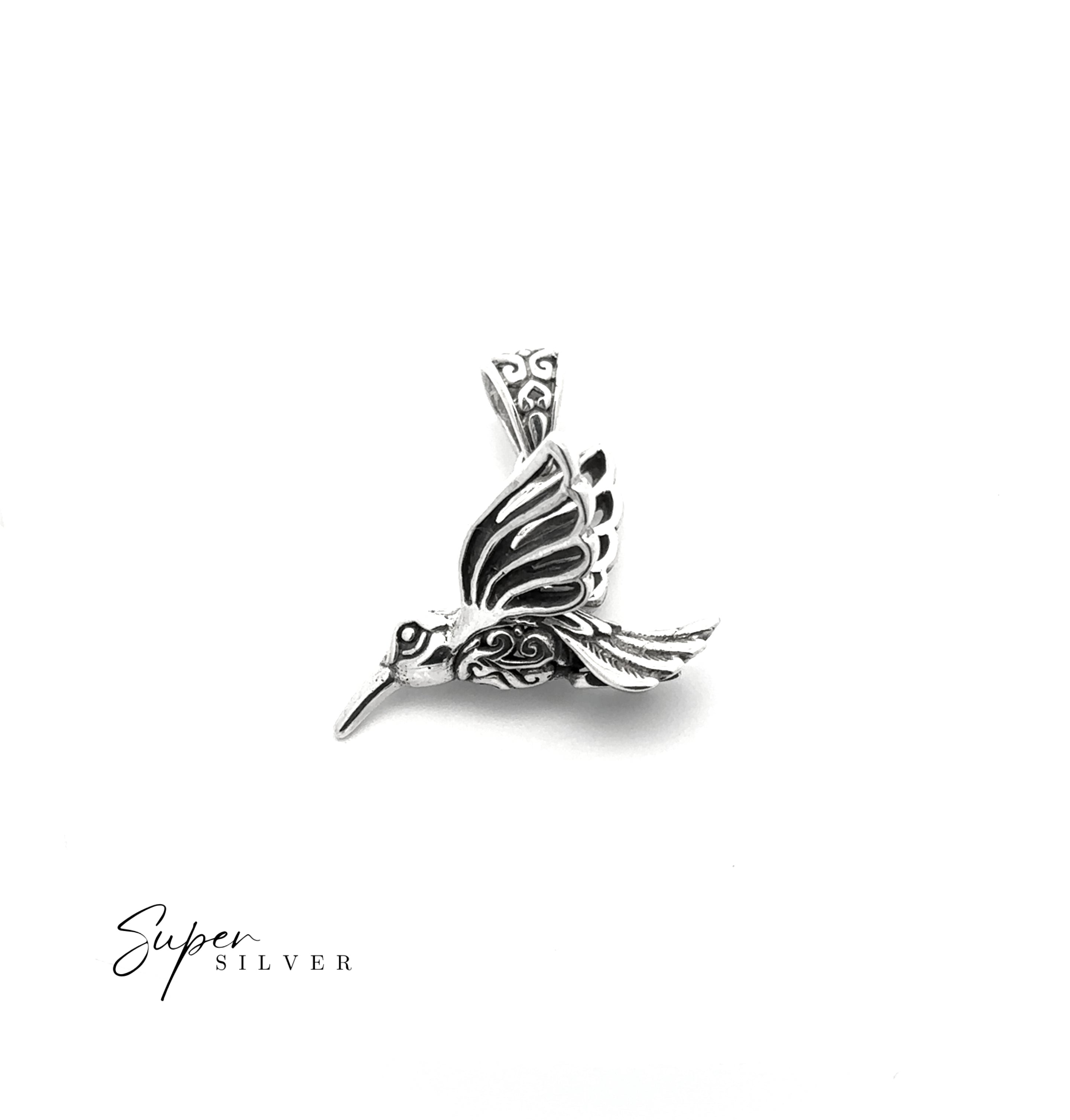 Filigree Humming Bird Pendant