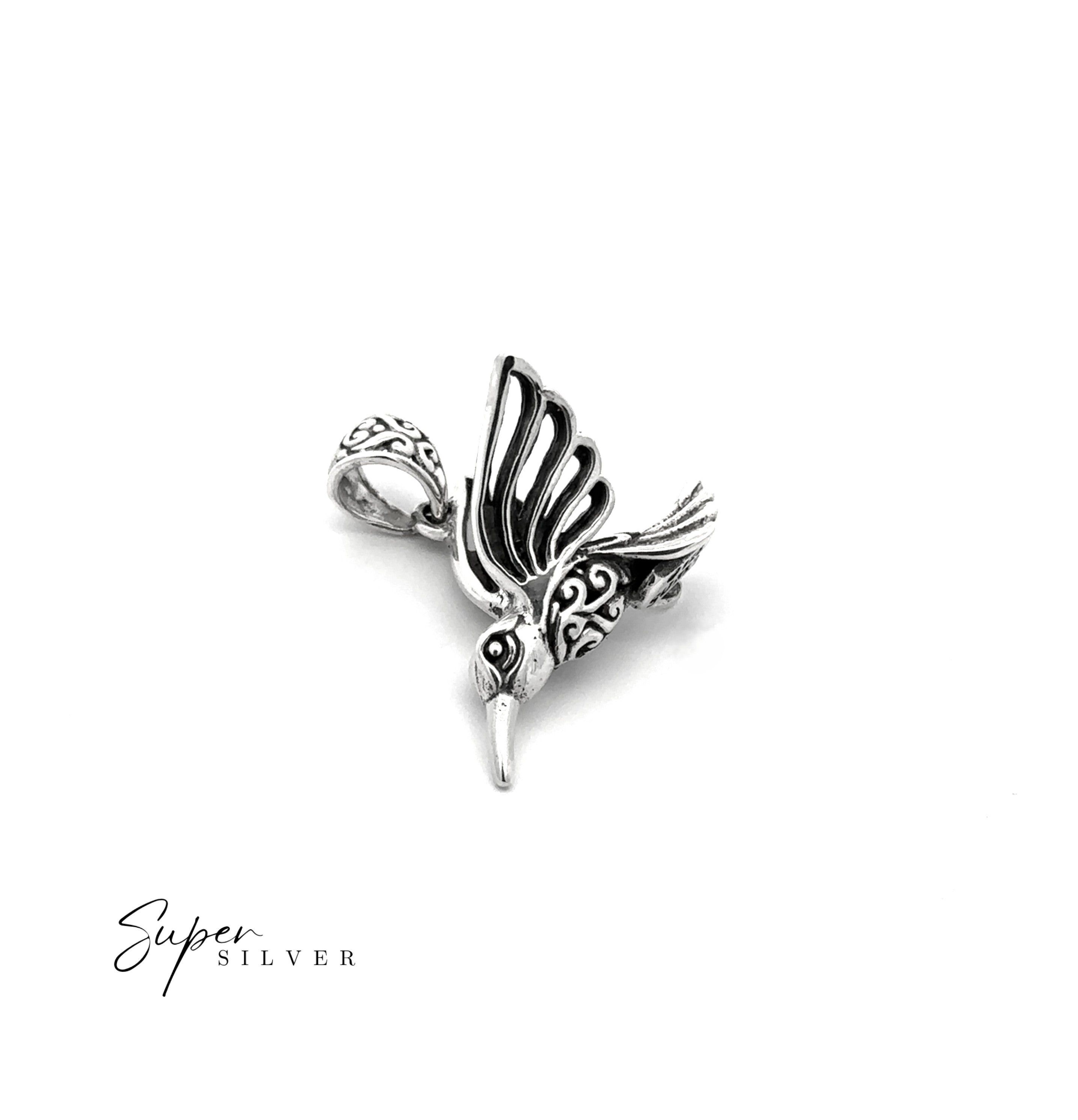 Filigree Humming Bird Pendant