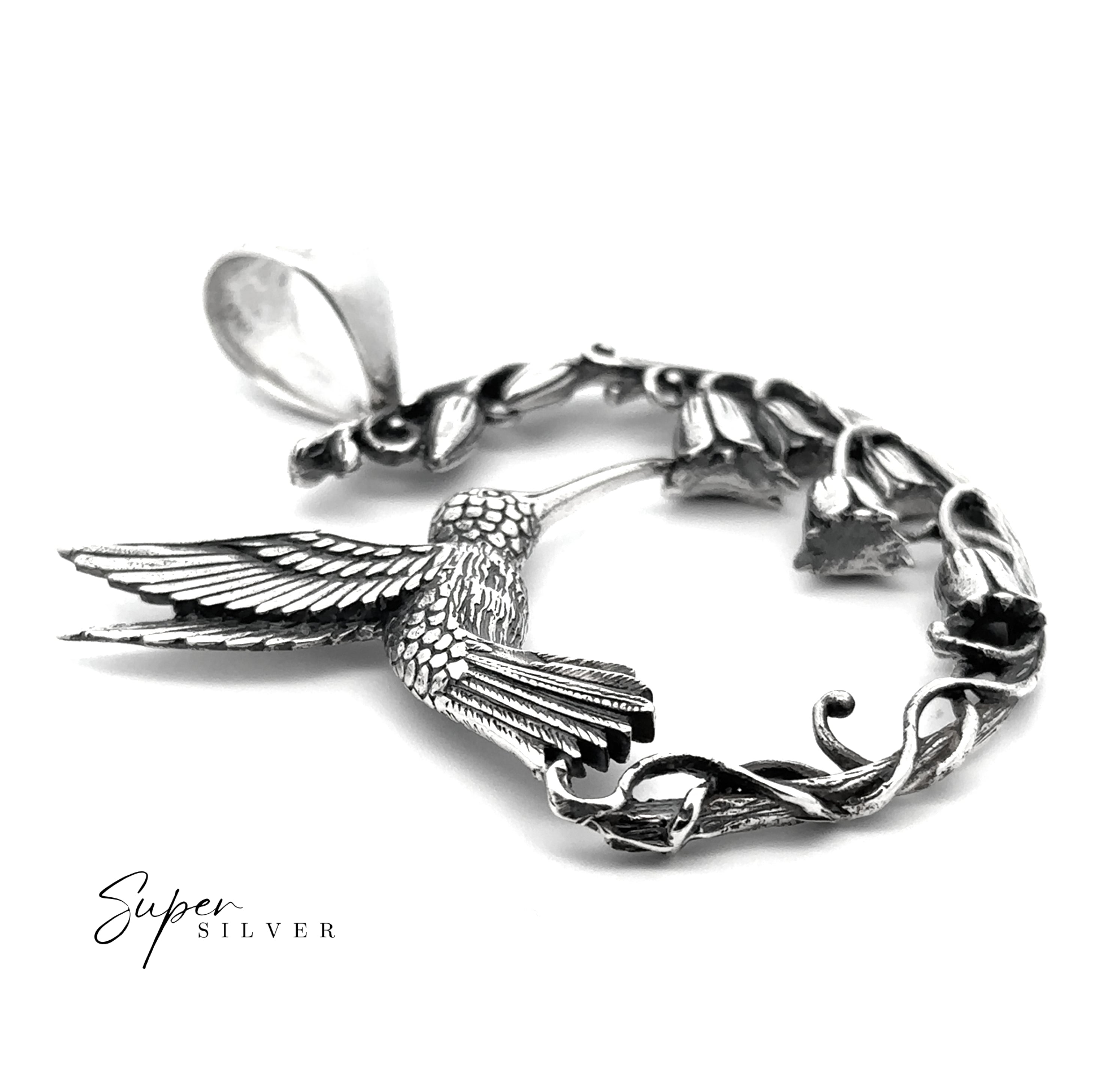 Pendentif Colibri Floral