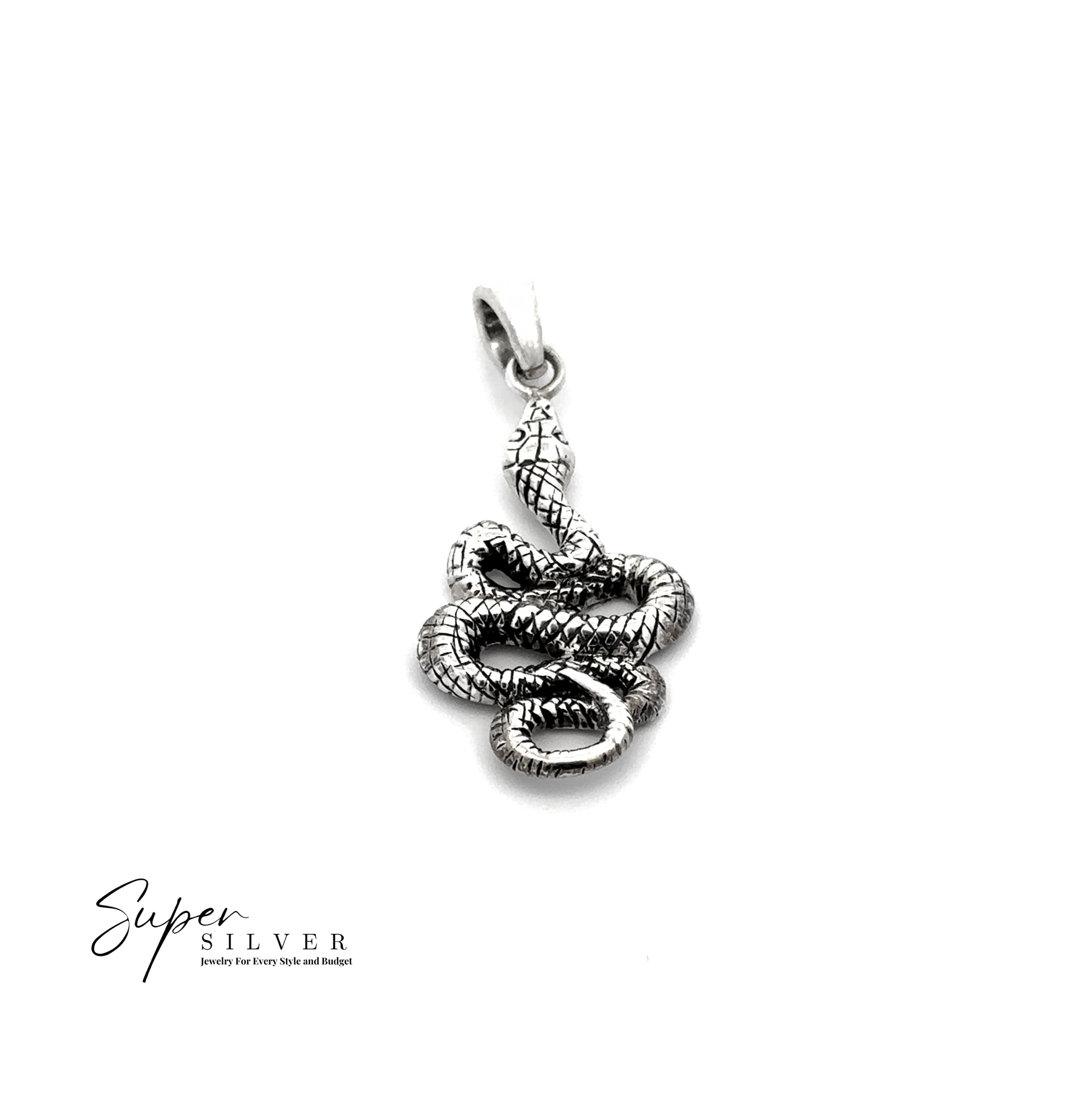 Pendentif serpent artisanal
