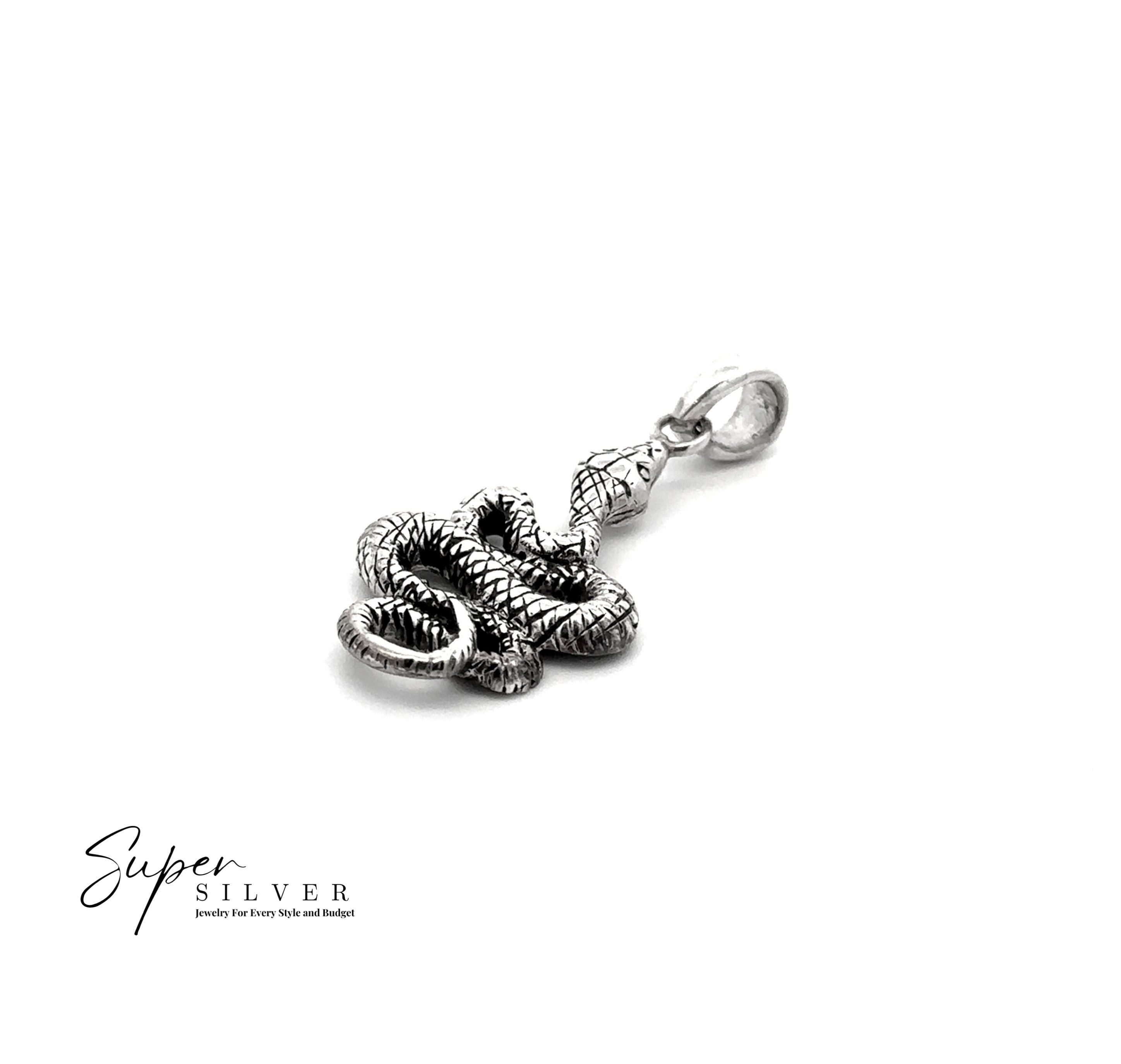 Pendentif serpent artisanal