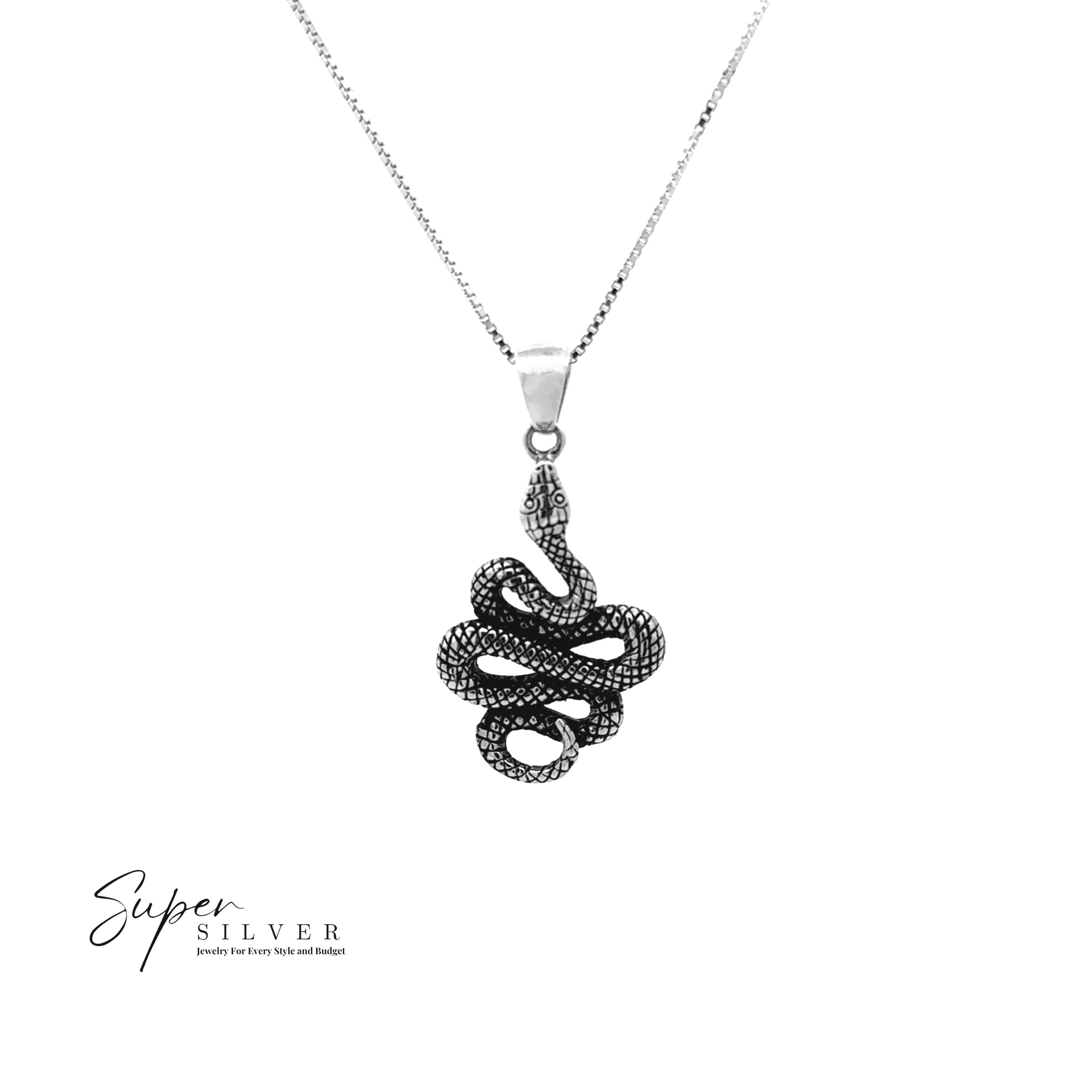 Pendentif serpent artisanal