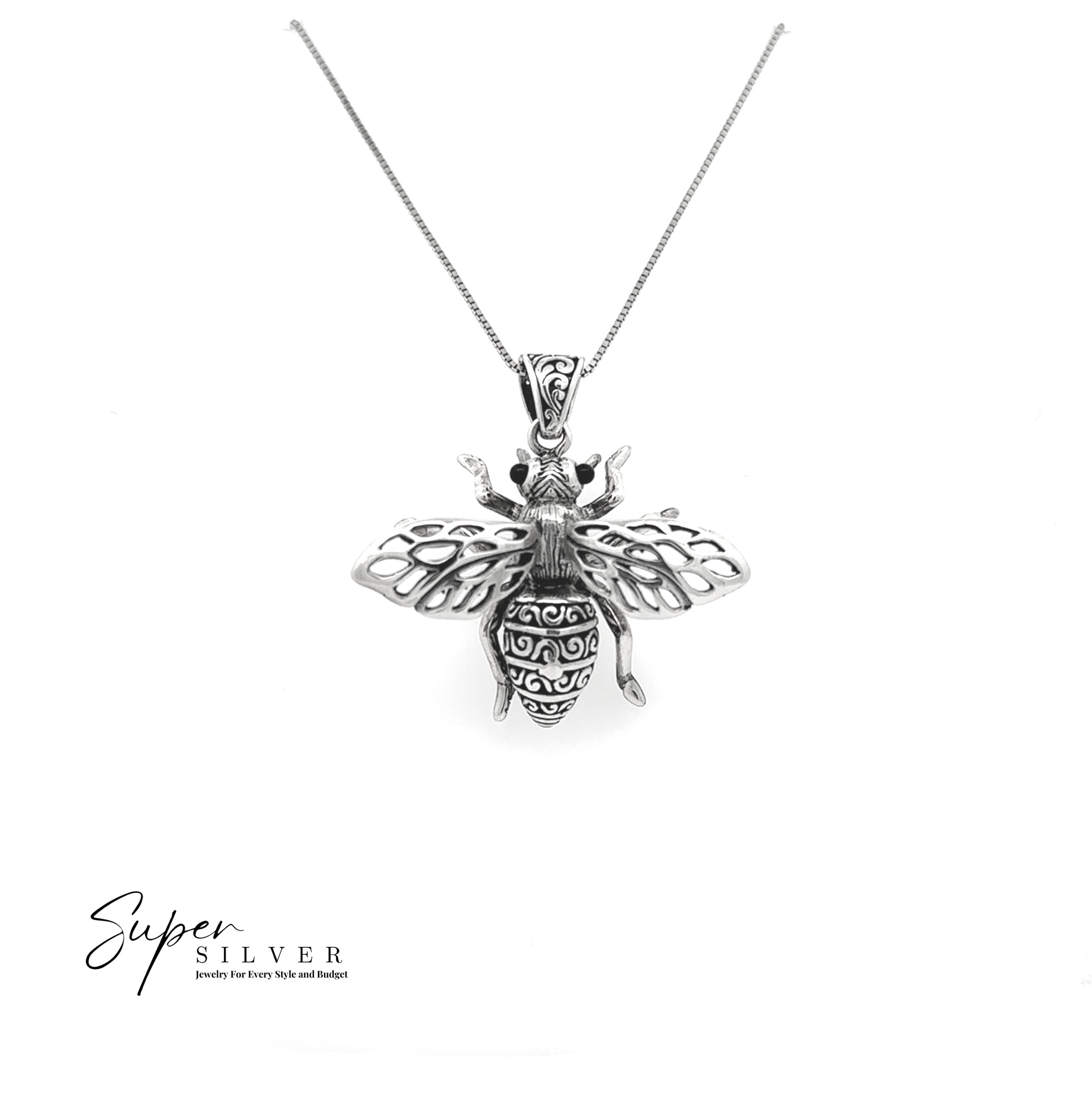 Buzzing Beauty Bee Pendant