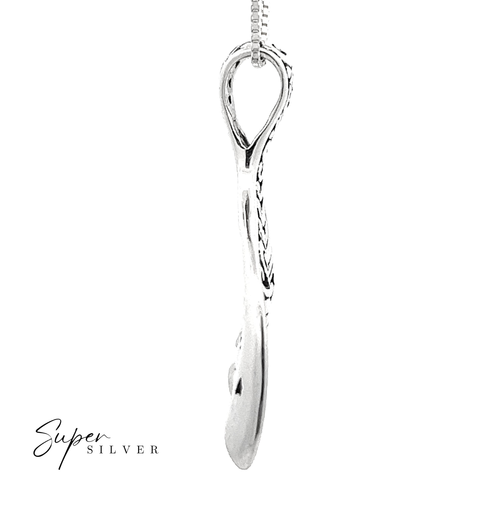 Stunning Full Filigree Whale Tail Pendant