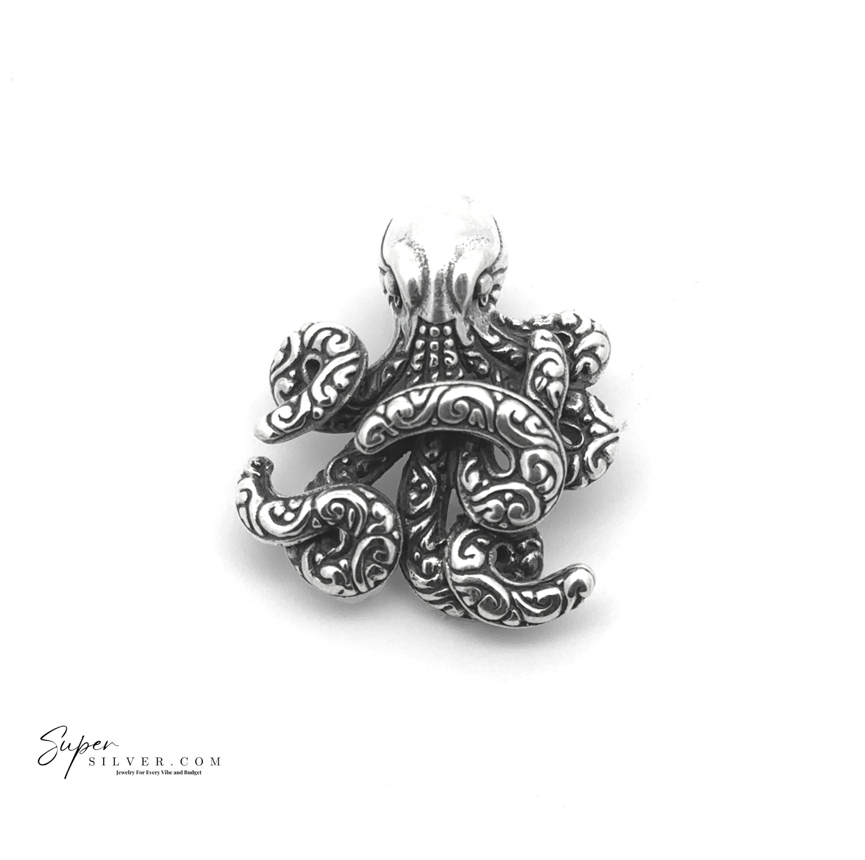 Scrollwork Octopus Pendant