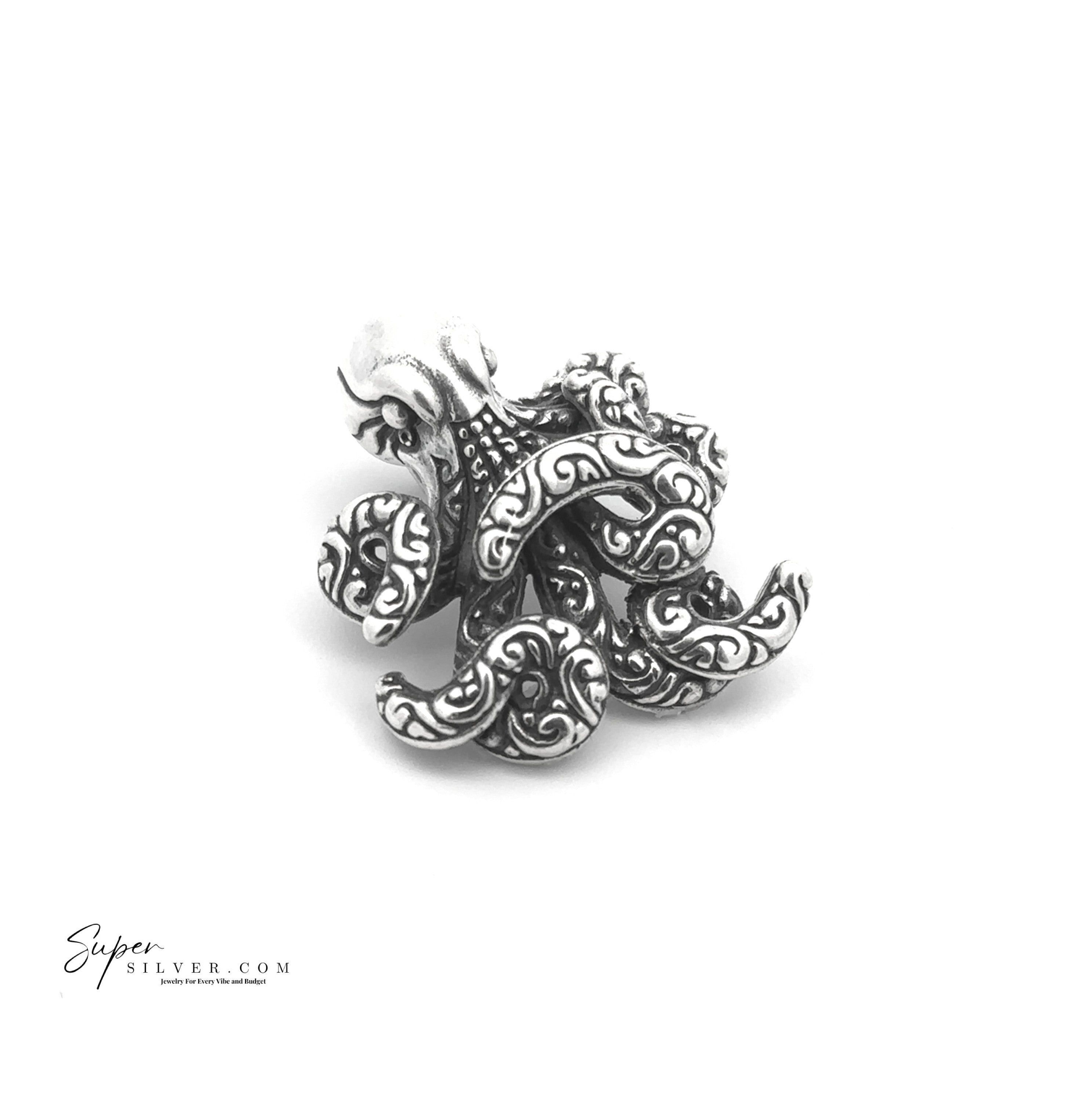 Scrollwork Octopus Pendant