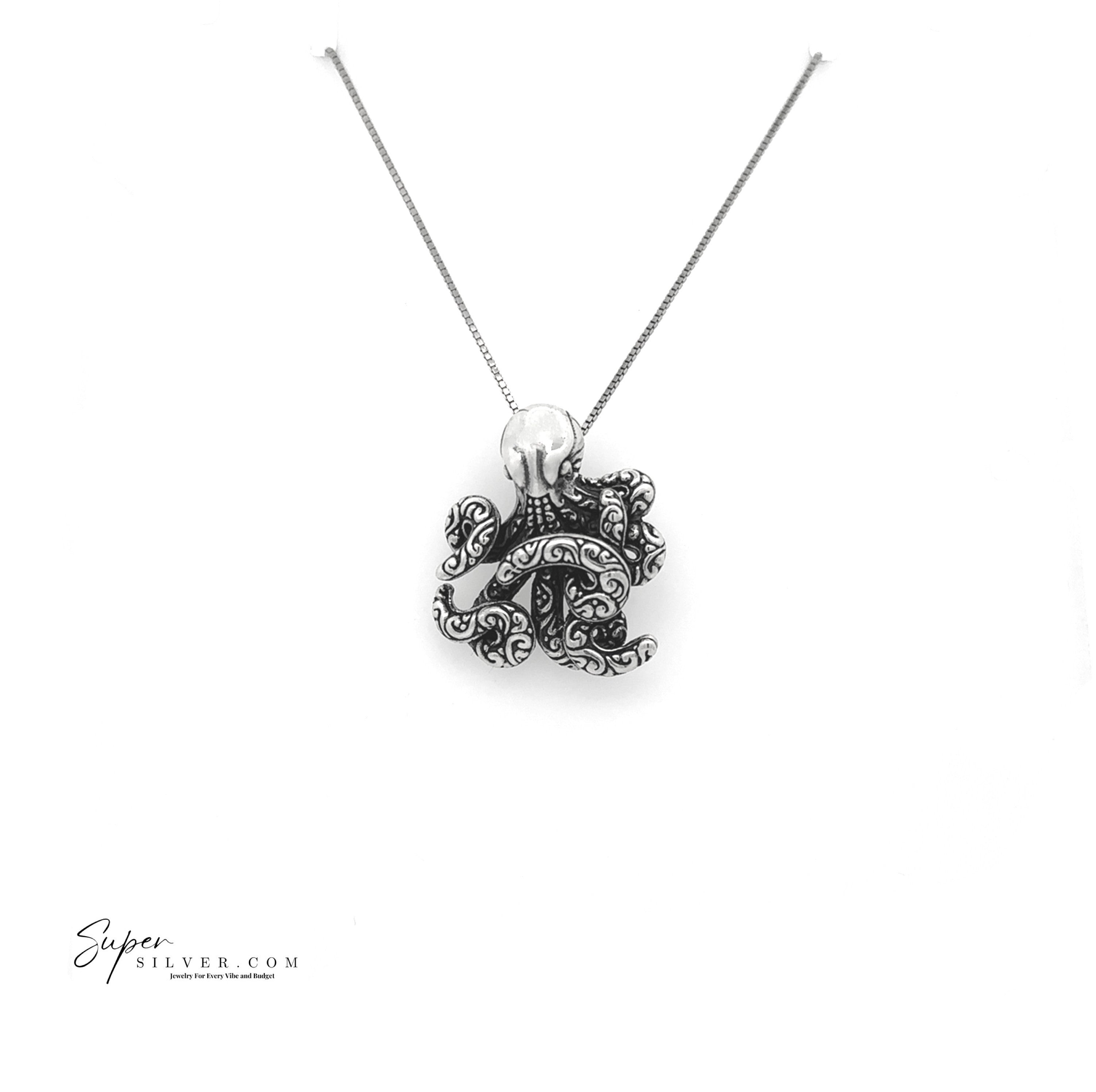 Scrollwork Octopus Pendant