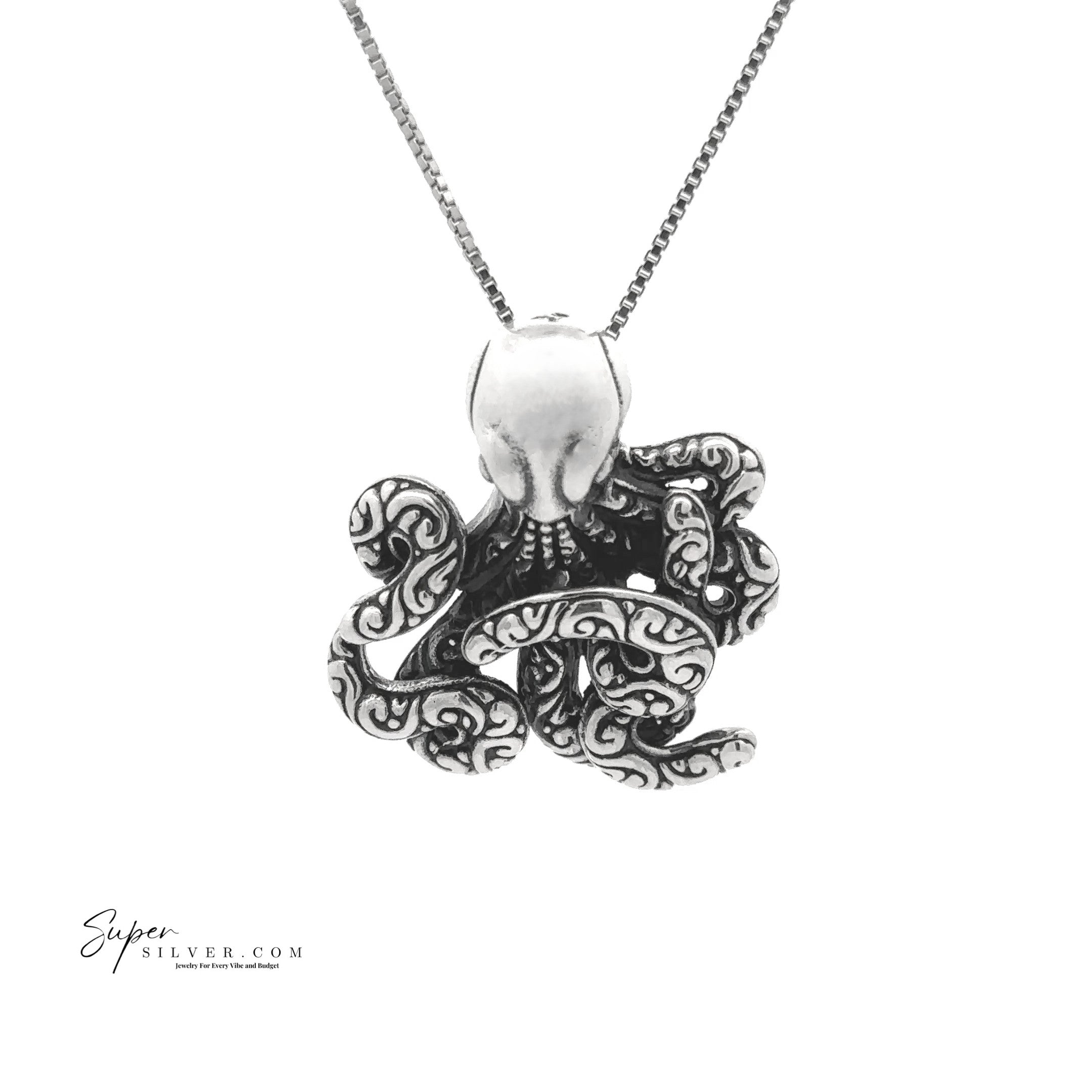 Scrollwork Octopus Pendant
