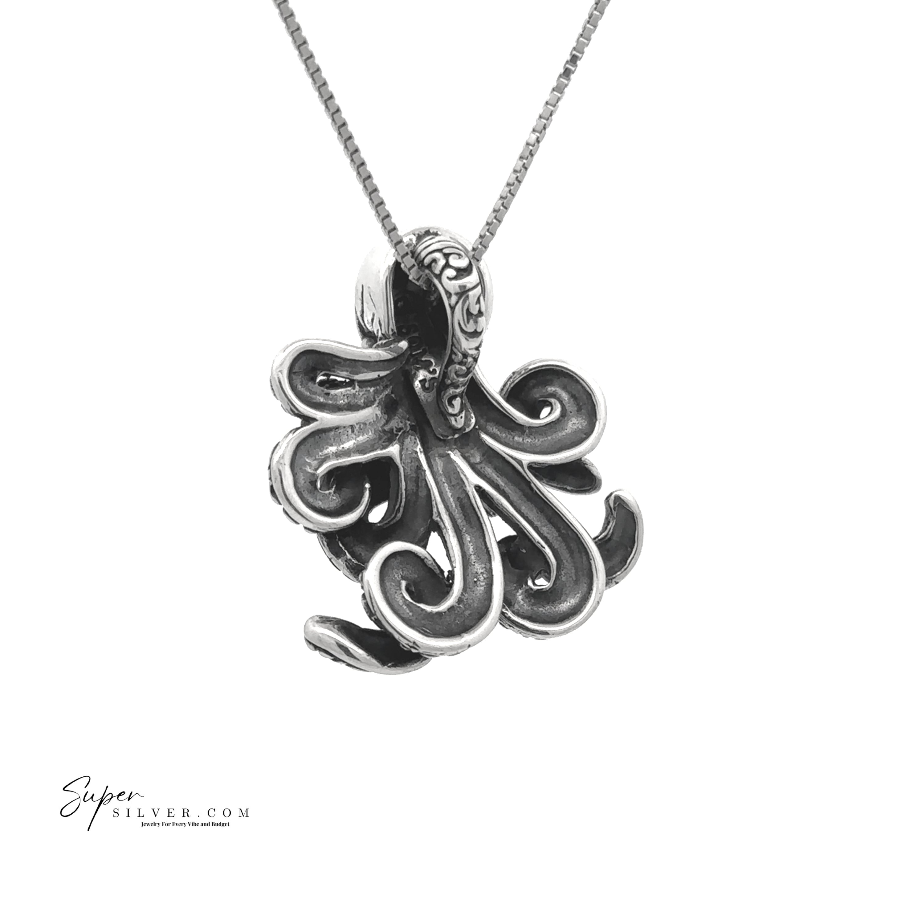 Scrollwork Octopus Pendant