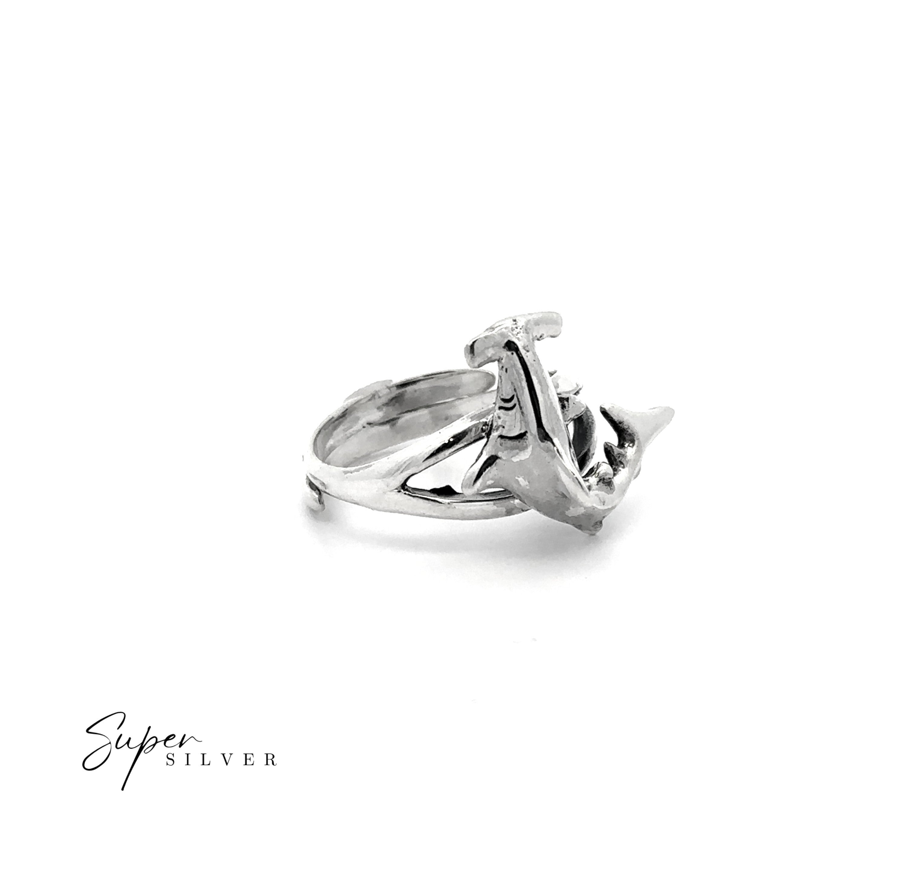 Sleek Hammerhead Shark Ring