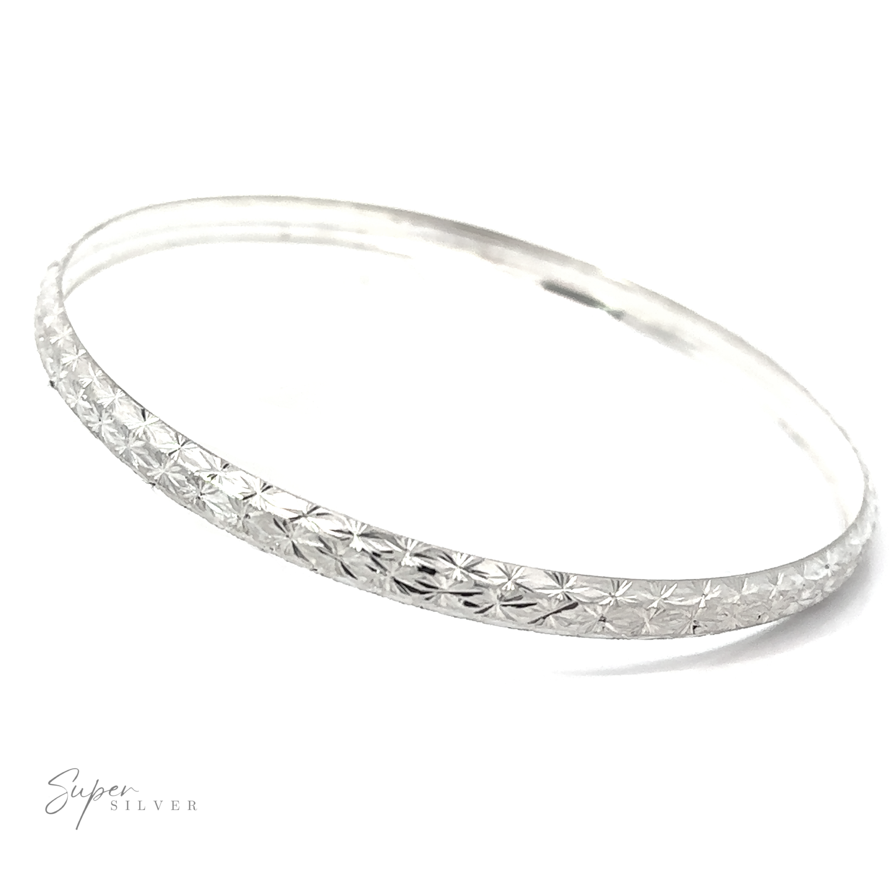 An Elegant Etched Bangle Bracelet