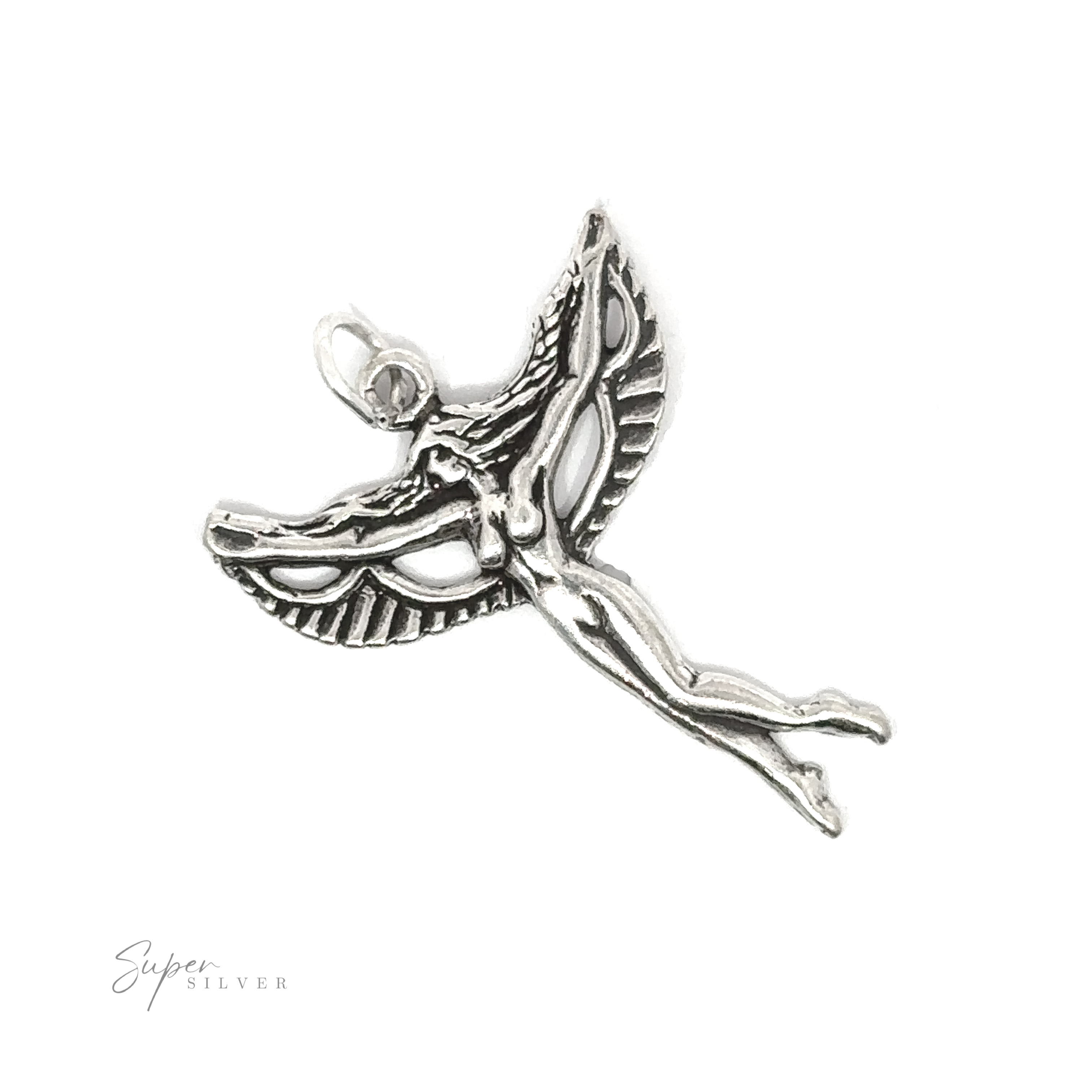 A silver Goddess Charm pendant.