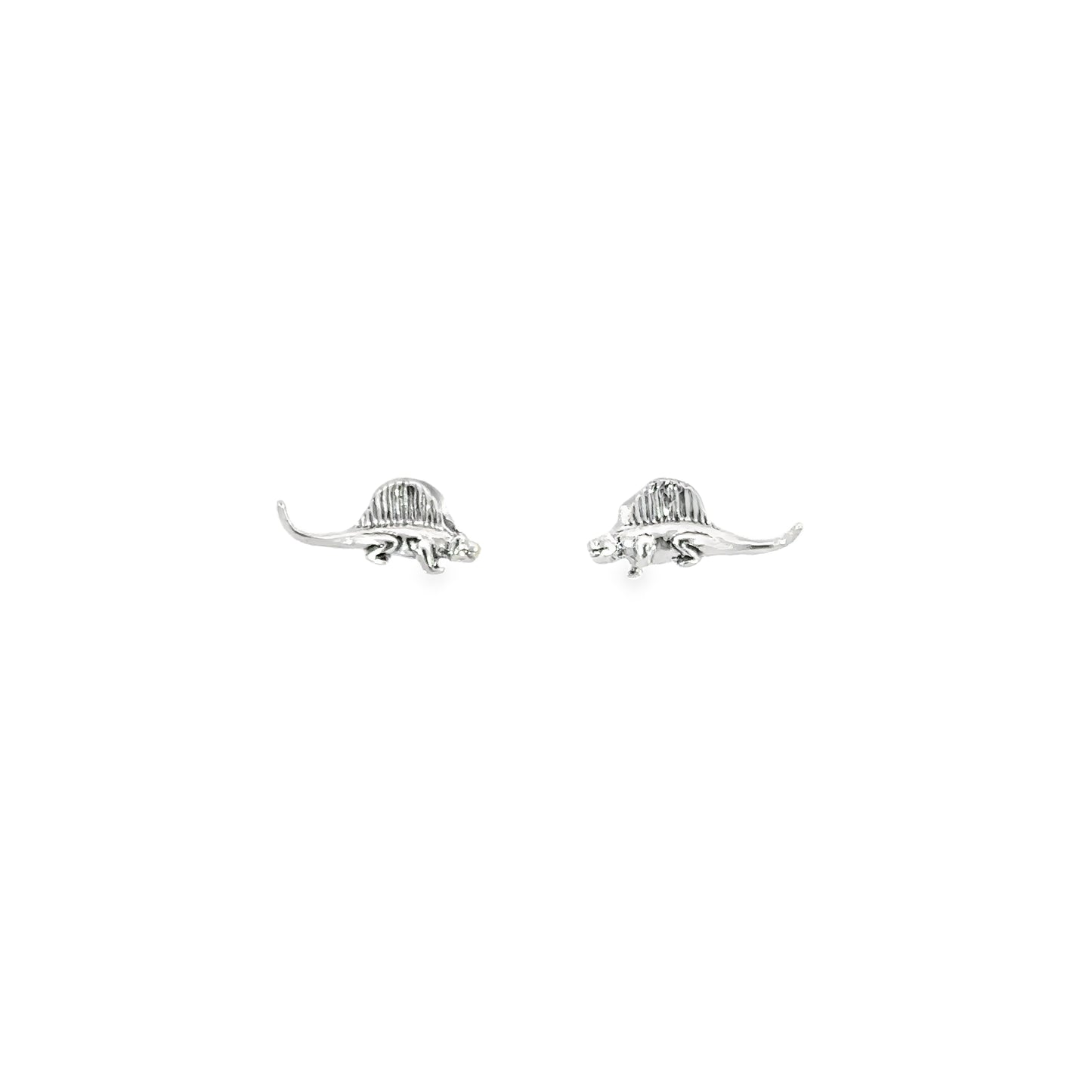 
                  
                    A pair of Dimetrodon Studs on a white background, perfect for dinosaur lovers and prehistoric accessory enthusiasts.
                  
                