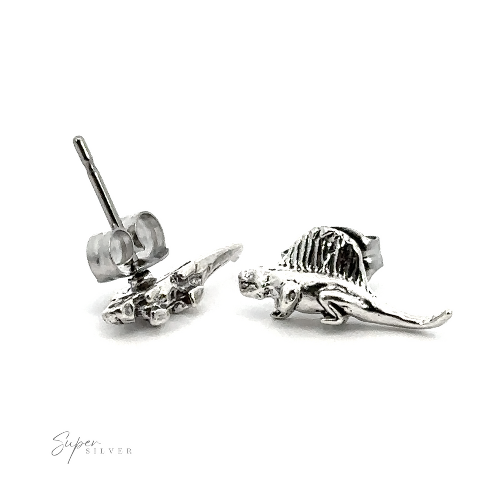 These dimetrodon stud earrings are the perfect accessory for dinosaur lovers. (Replace 