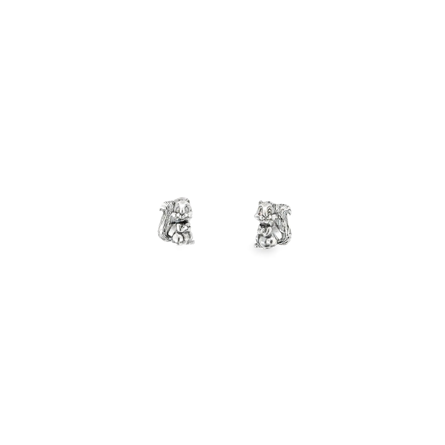 
                  
                    An adorable pair of Cute Squirrel Studs on a white background.
                  
                