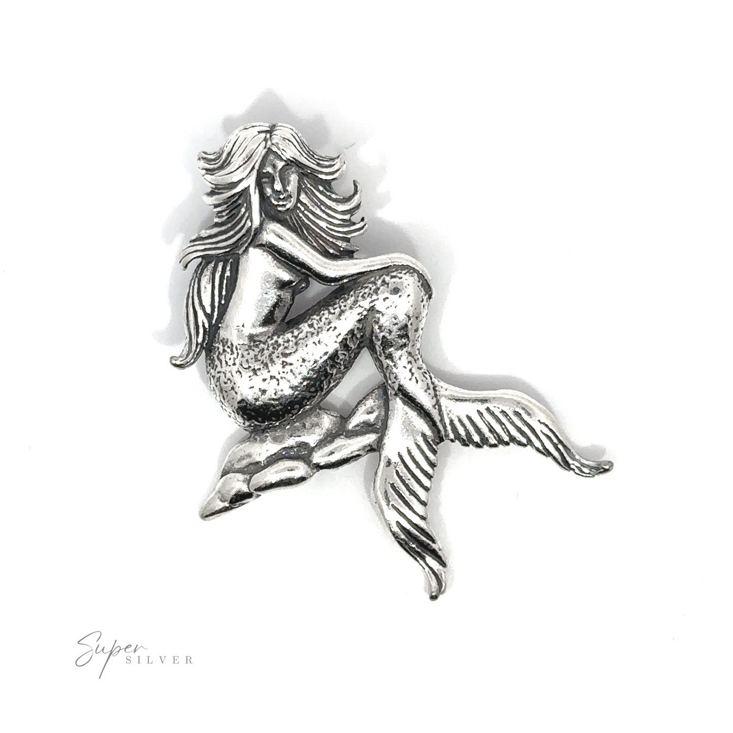 
                  
                    An enchanting statement pendant of the Seductive Mermaid Pendant is elegantly seated on a pristine white background.
                  
                
