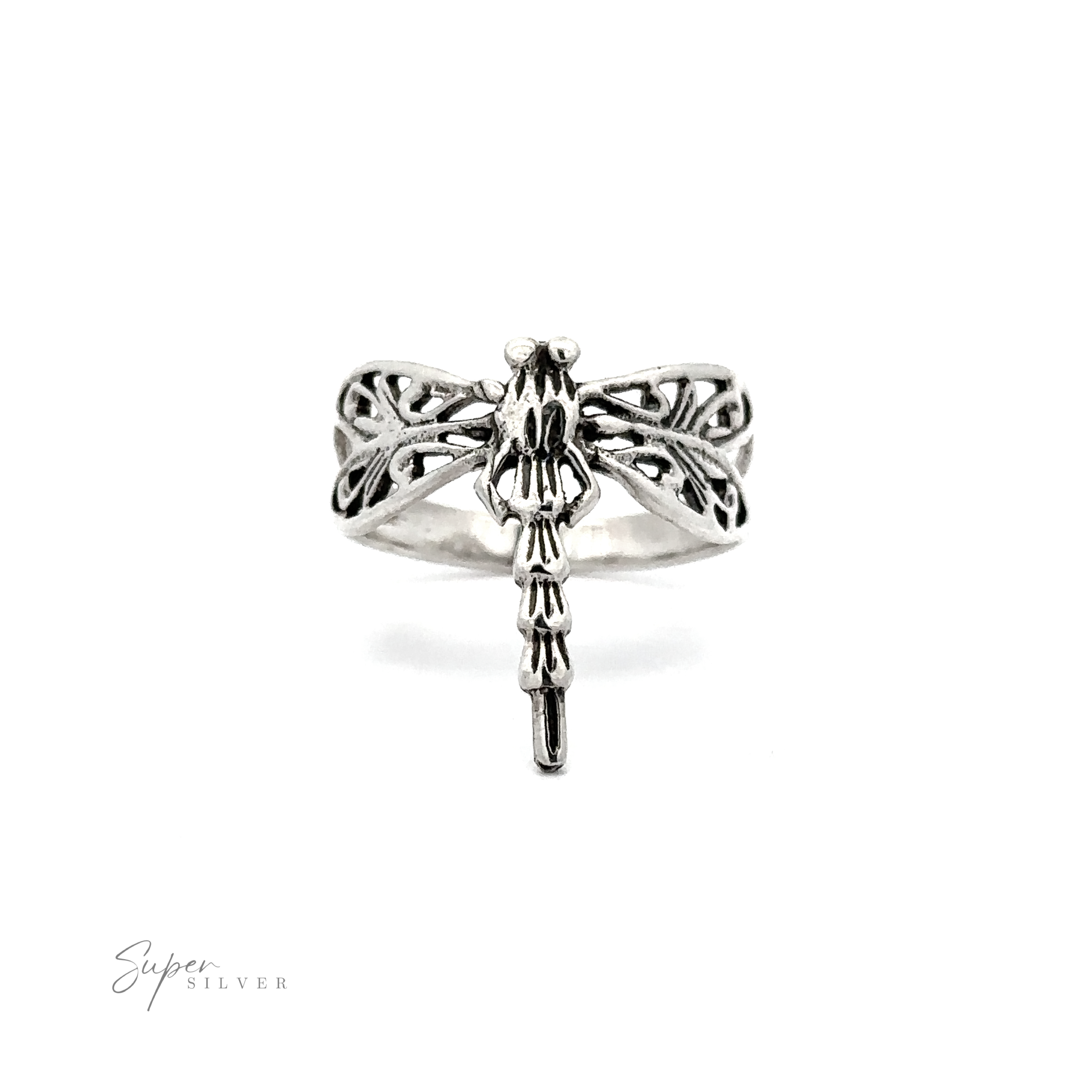 A Dragonfly Ring on a white background.