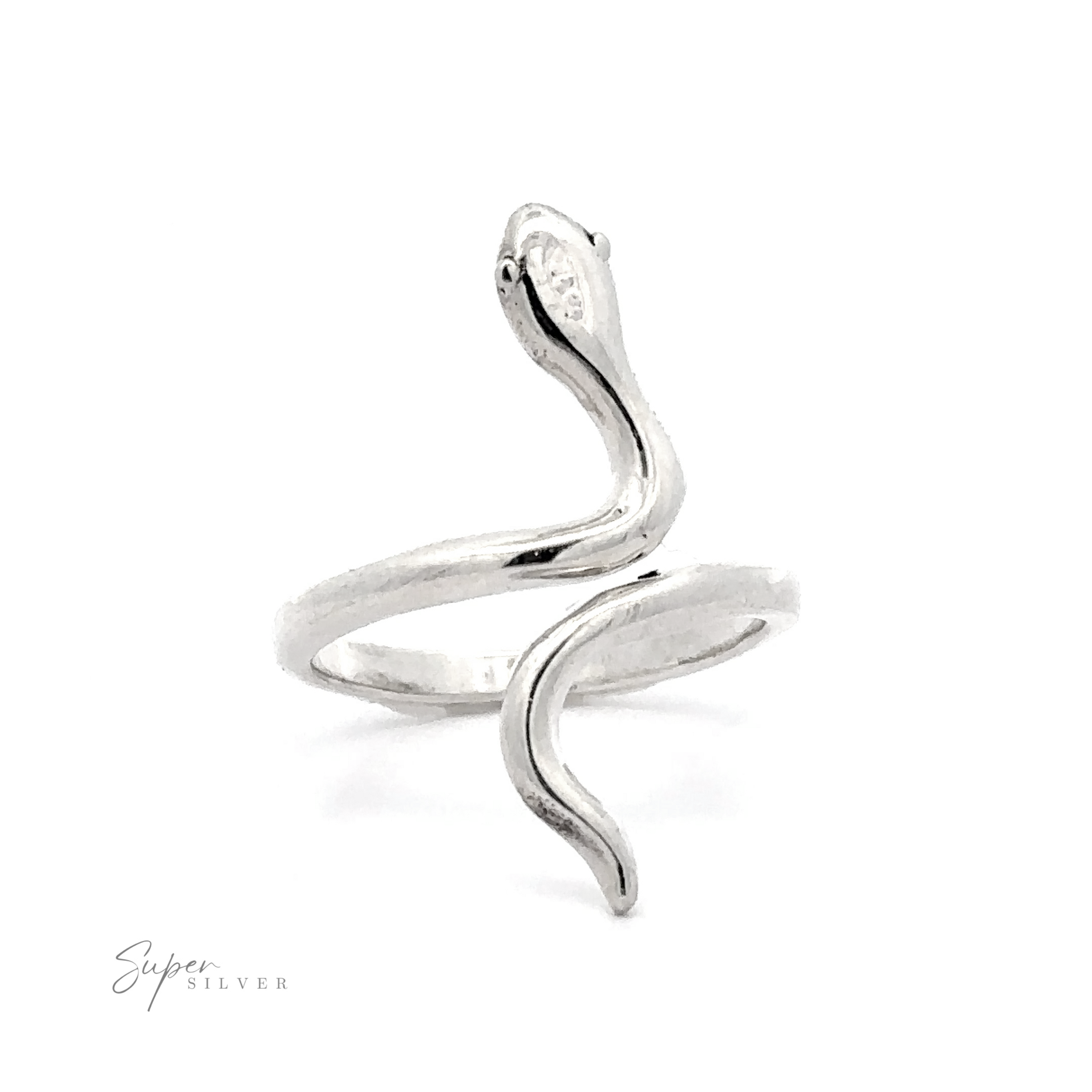 Sterling Silver Isha Snake Ring Silver Silver Ring Snake