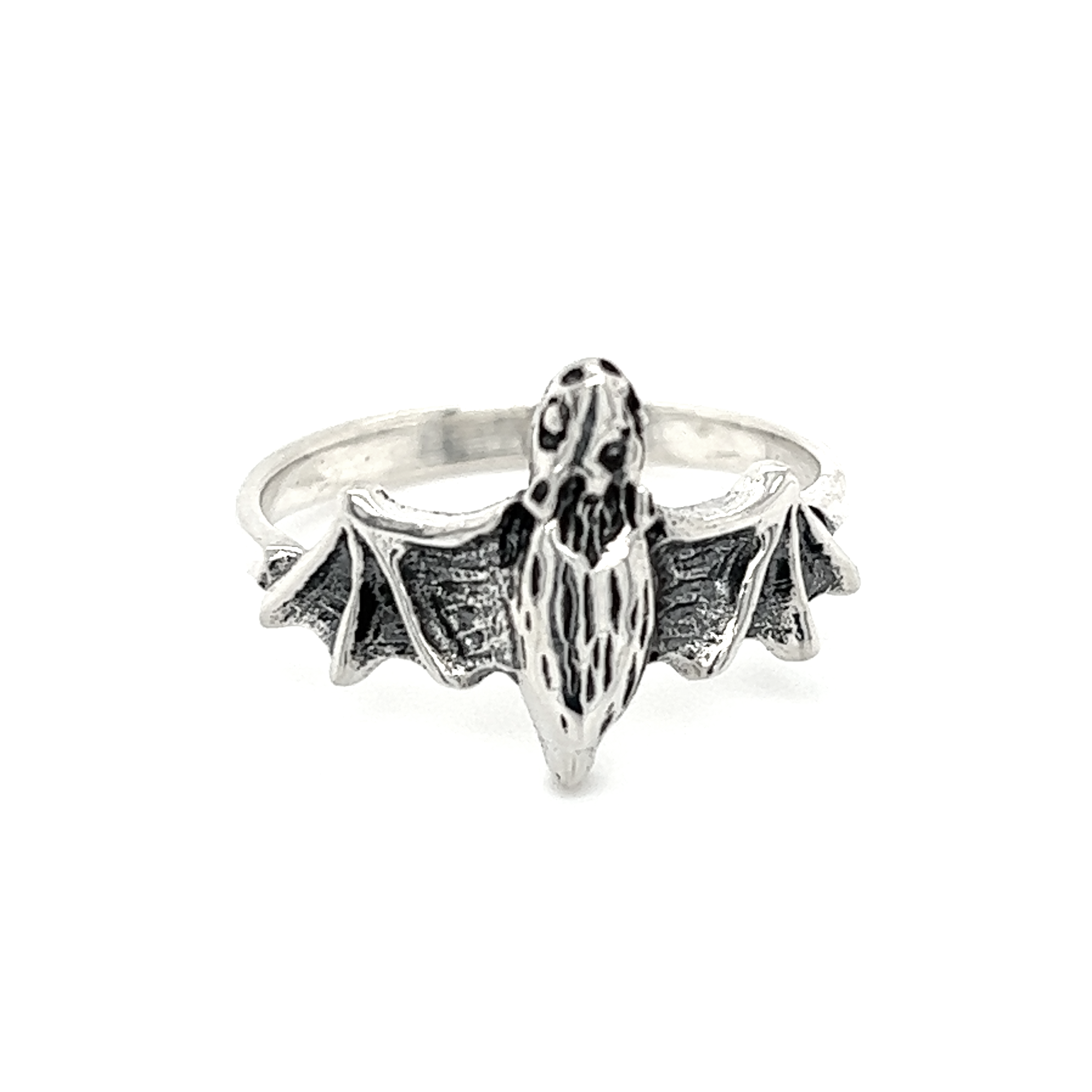 An enchanting Super Silver bat ring.