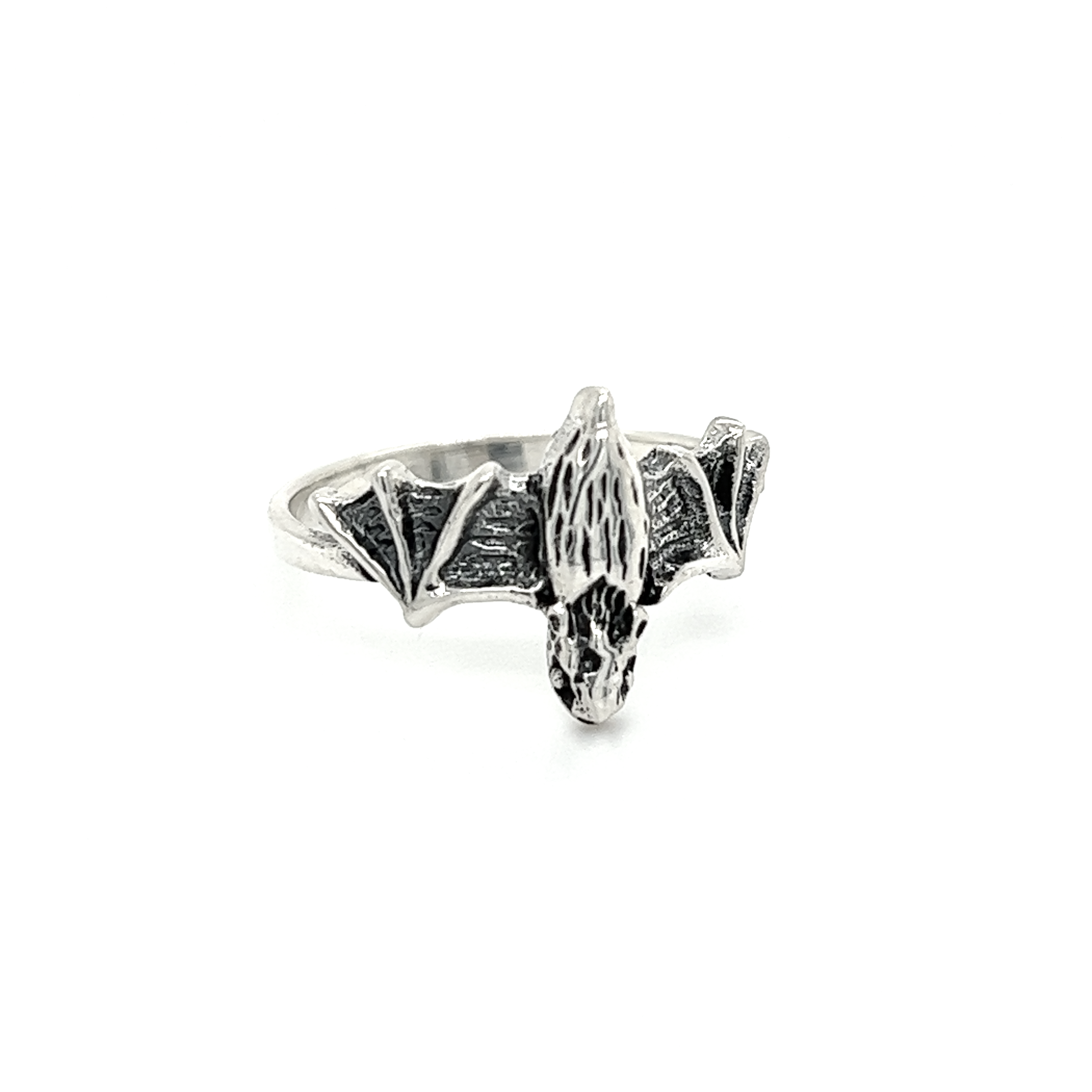 An enchanting Super Silver Silver Bat Ring.