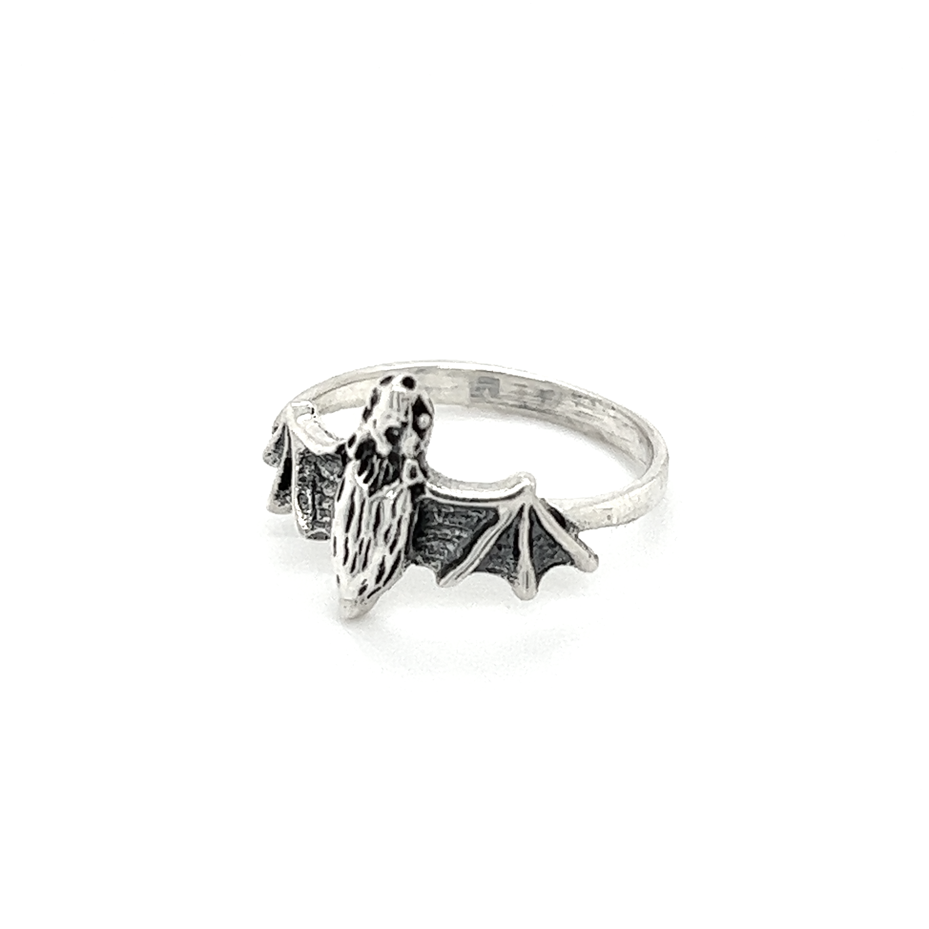 An enchanting Super Silver Silver Bat Ring.