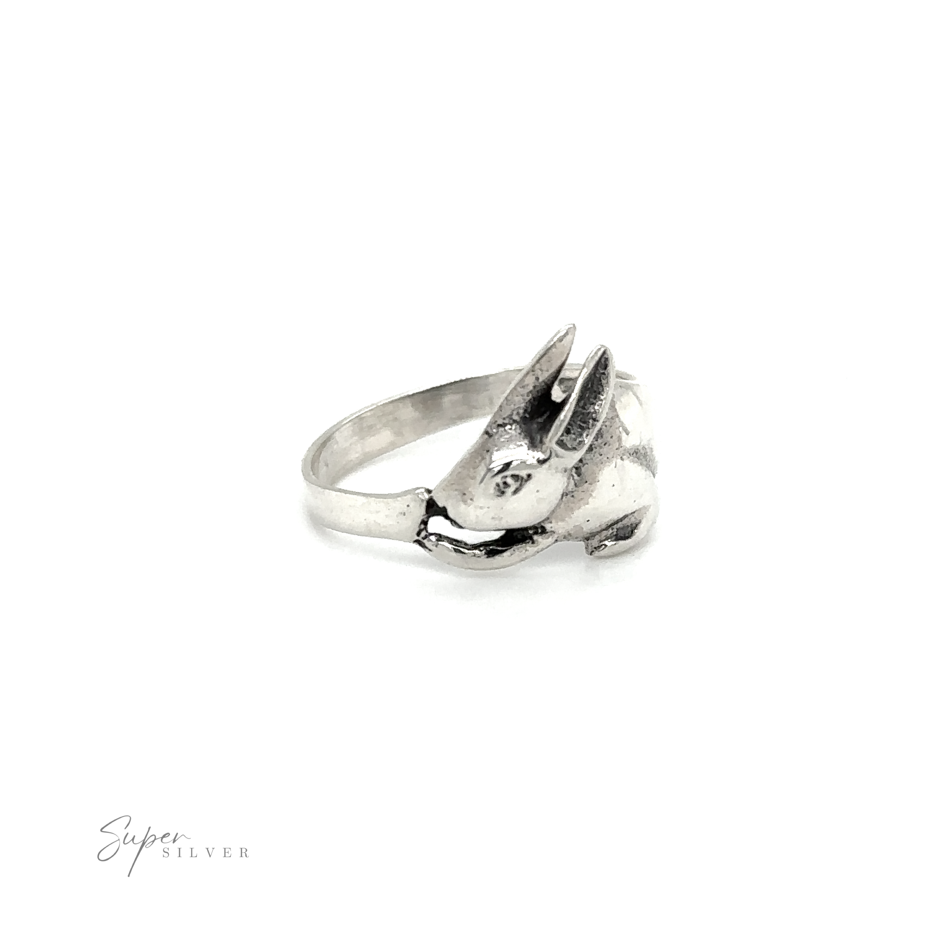 Cute Sterling Silver Bunny Fantasy Ring. hotsell E567