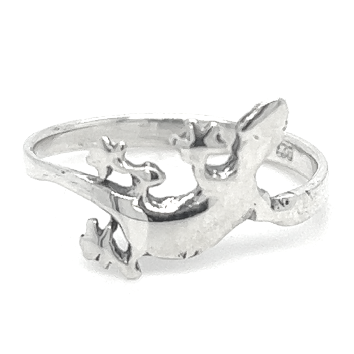A Funky Lizard Ring on a white background.