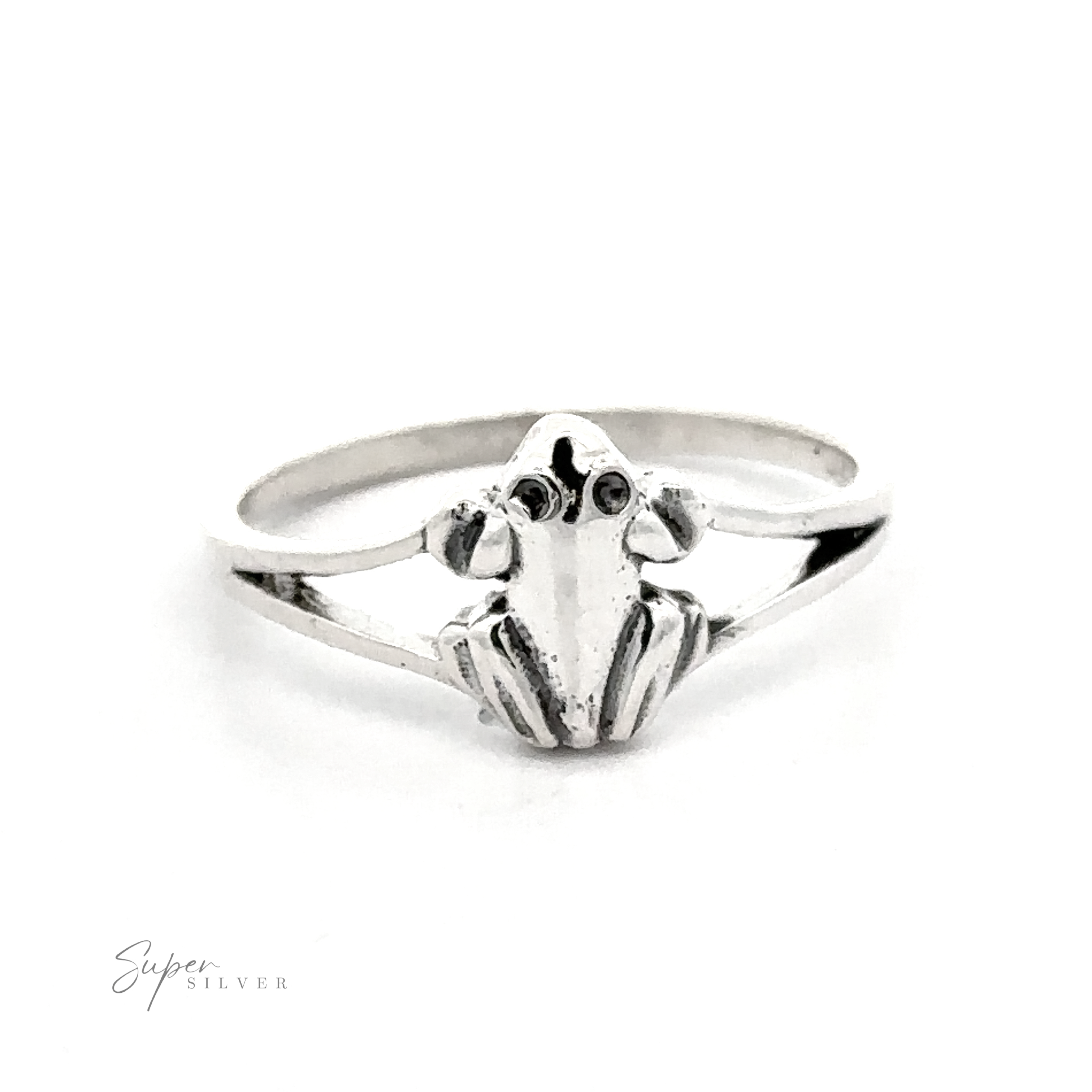 A Simple Delicate Frog Ring for amphibian lovers.