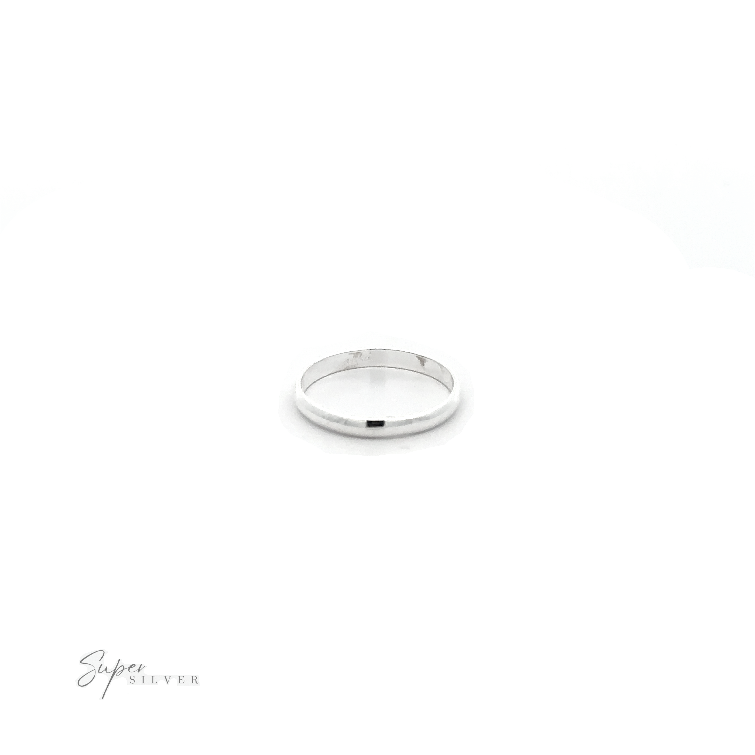A 2.5mm Plain Band on a white background.