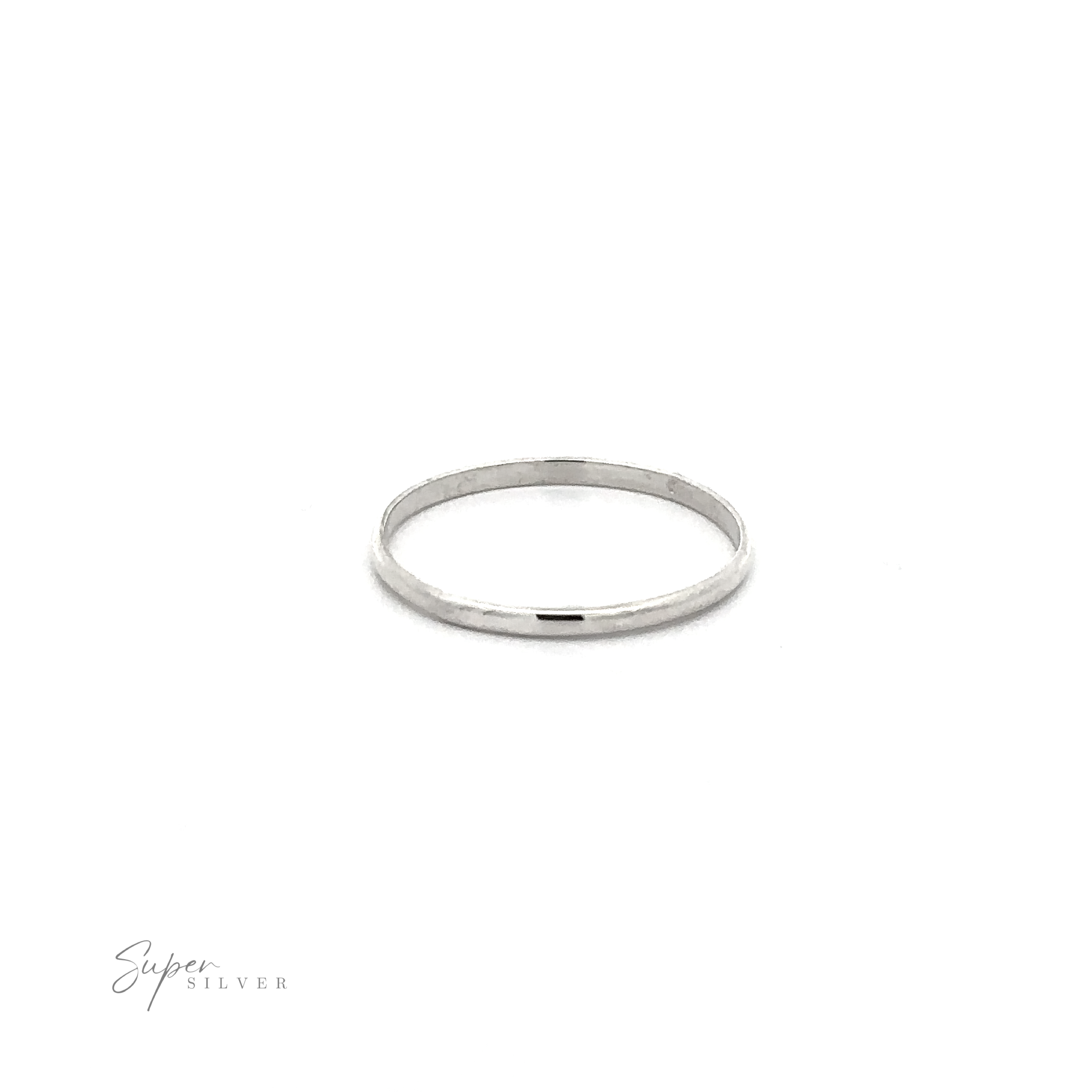 A minimalist 1.5mm Plain Band ring on a white background.